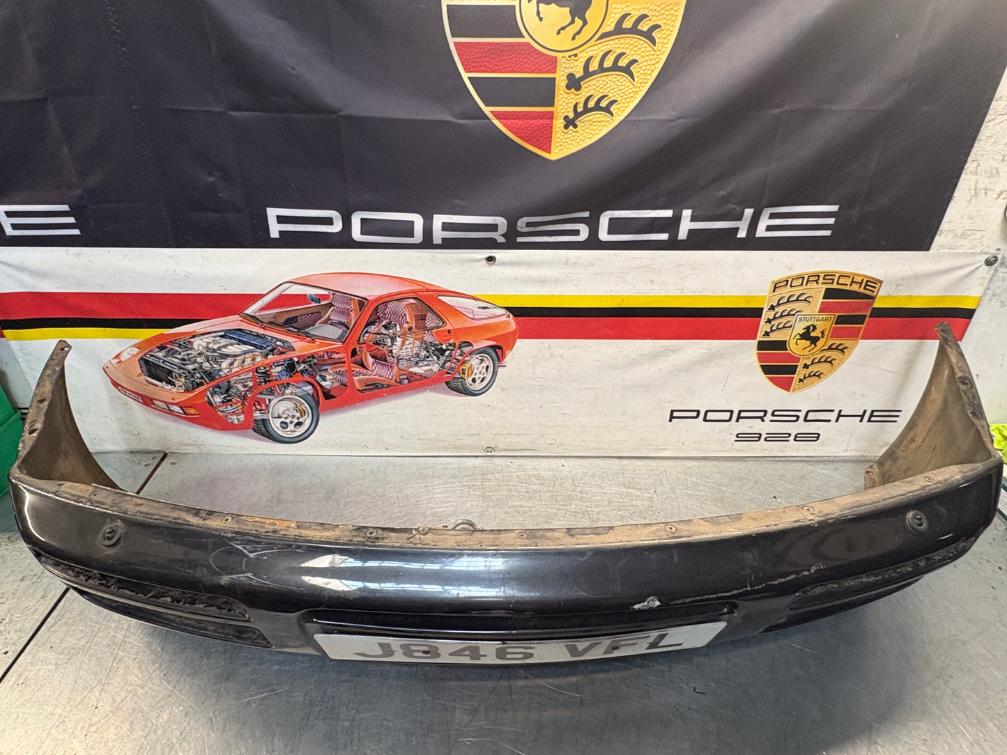 Porsche 944 S2 / Late turbo front bumper, used condition 95150537100