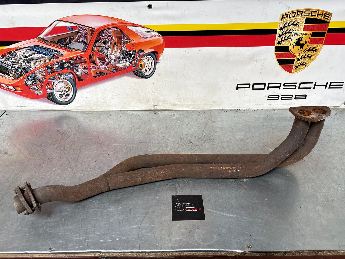 Porsche 924 exhaust pipe, used LHD only! 477253101H