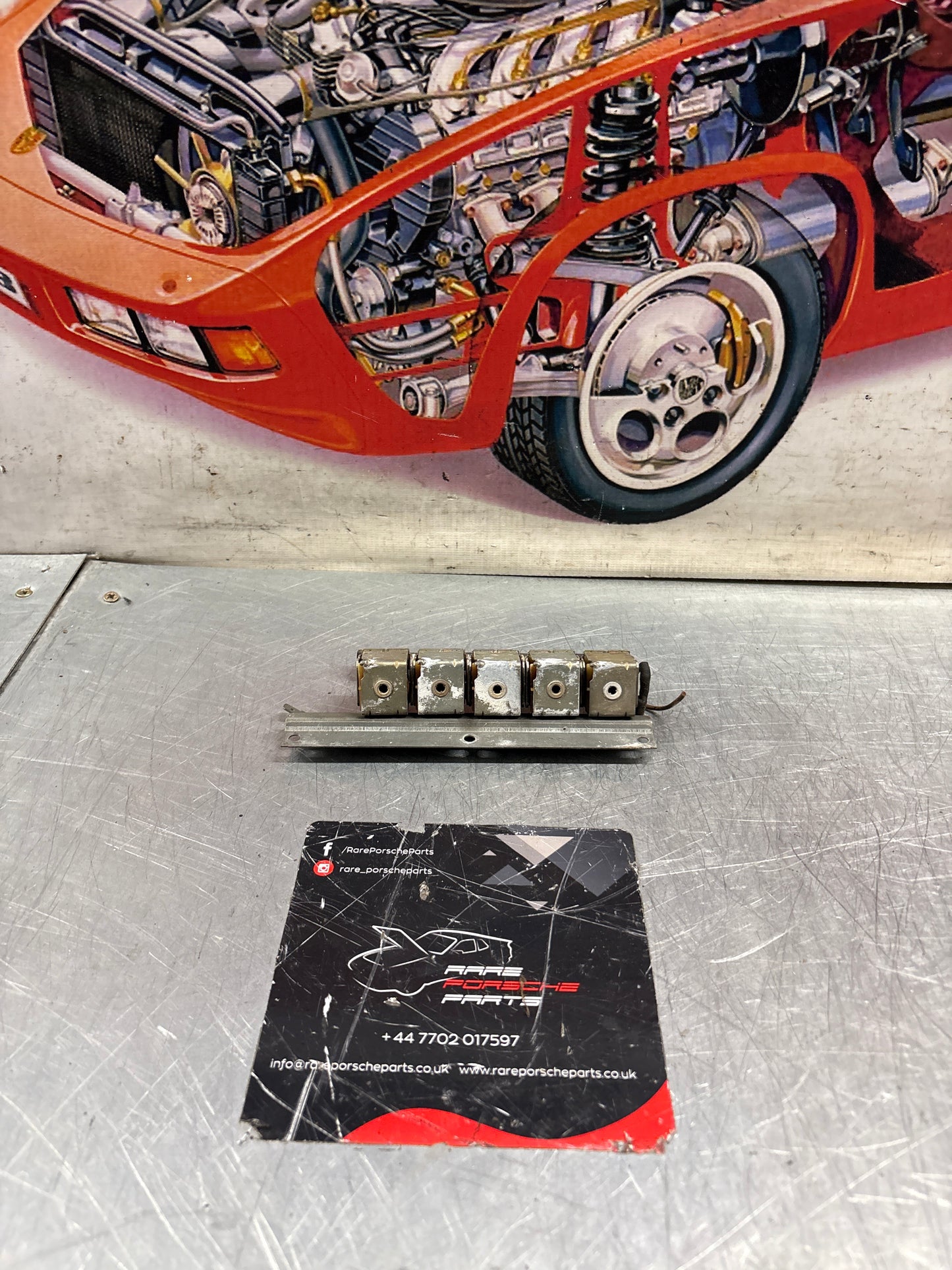 Porsche 928 A/C heater control unit wiring, used 92861292104