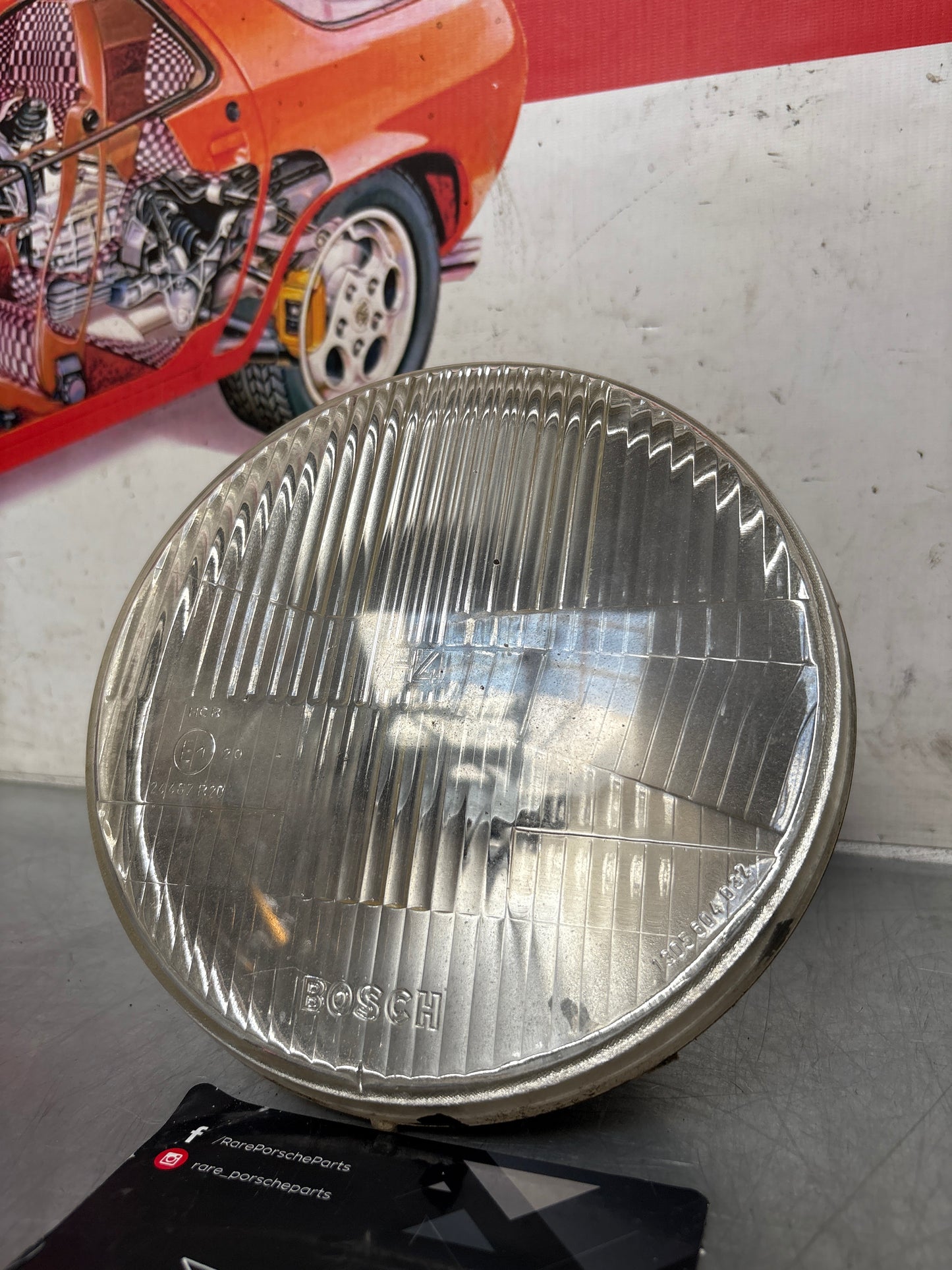 Porsche 928 Bosch H4 Headlight, used 92863110103