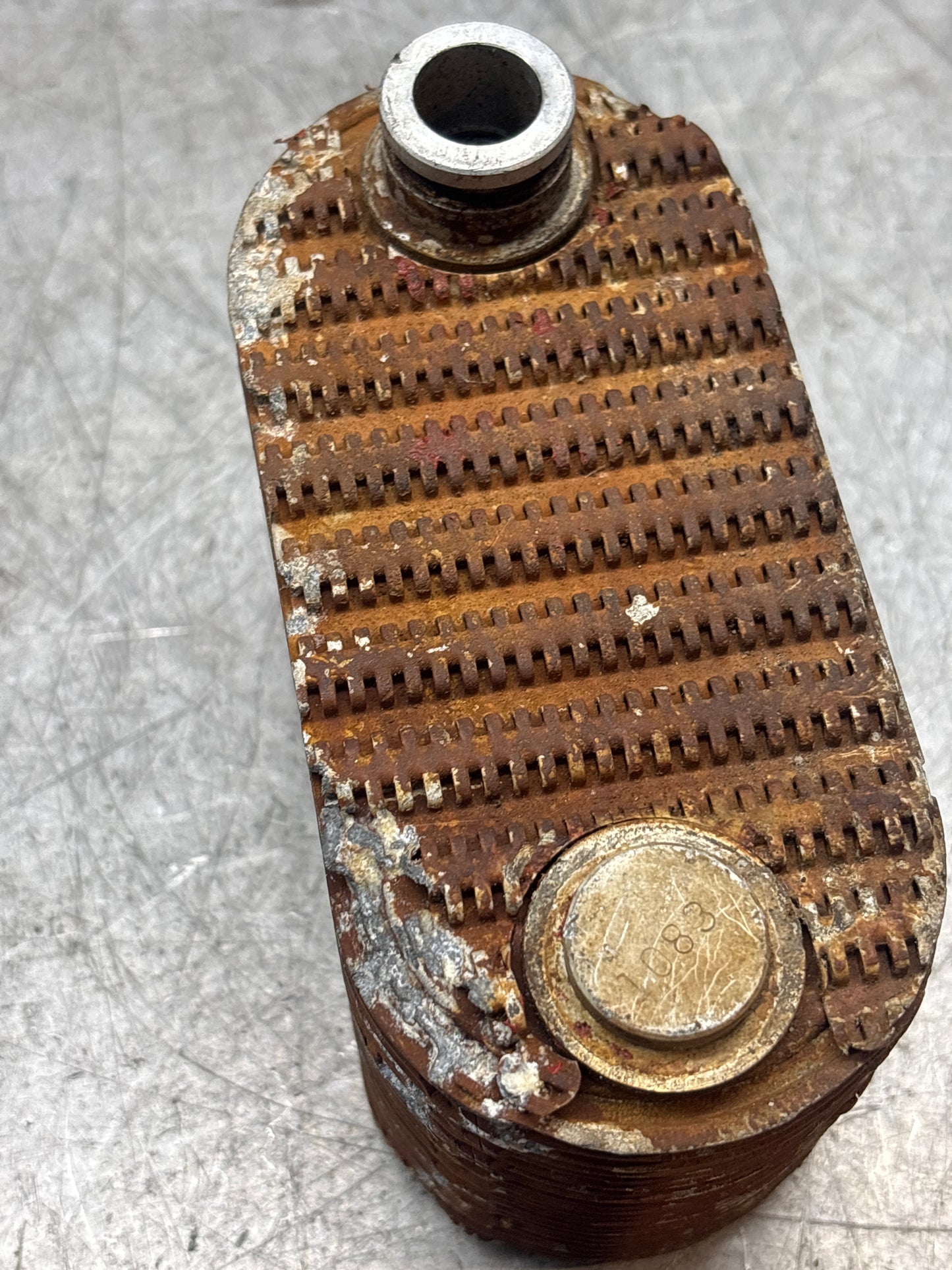 Porsche 924S 944 oil-water radiator, oil cooler 94410716501 used