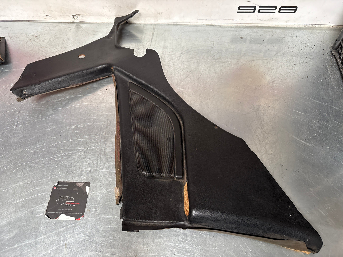 Porsche 944 Turbo S2 Black rear interior C Post trims/cards with M490 sound package, used 94455502113 / 94455502213
