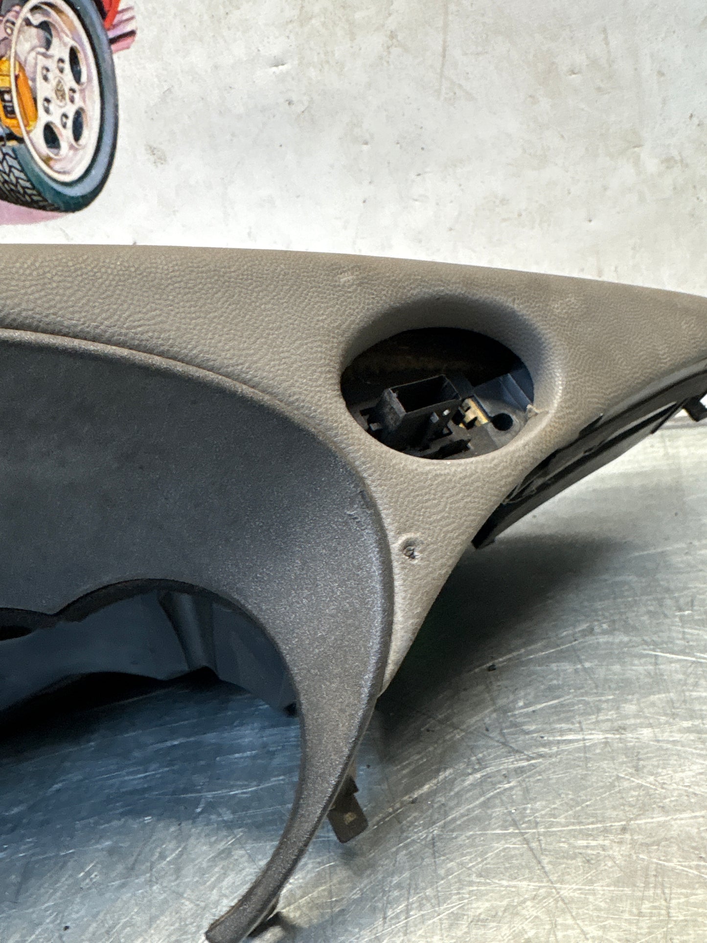 Porsche 911 996 dasboard cluster trim, used, grey 99655205902