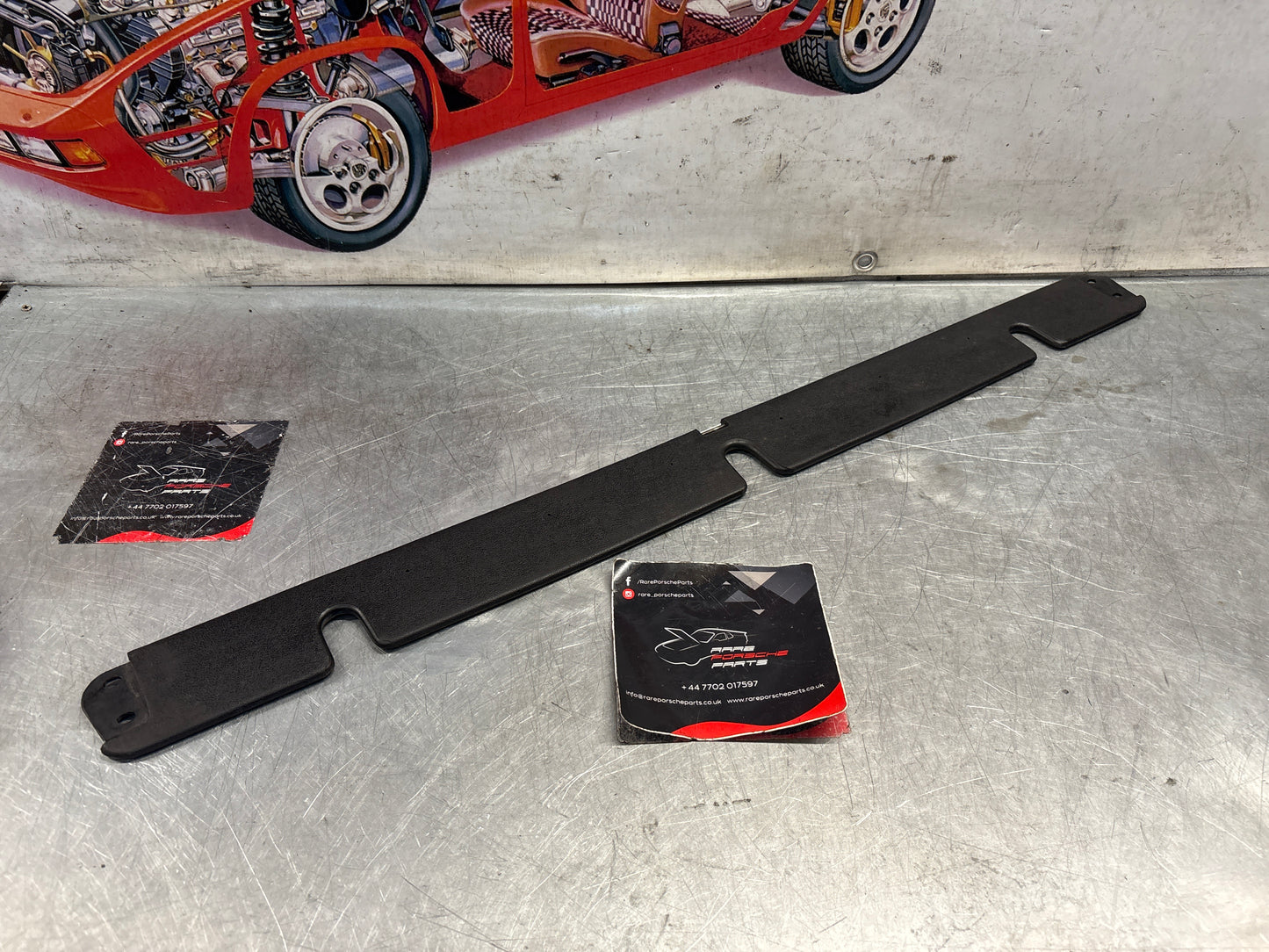 Porsche 924/944/968 Sunroof Air Deflector, without hinges, used  94456409300