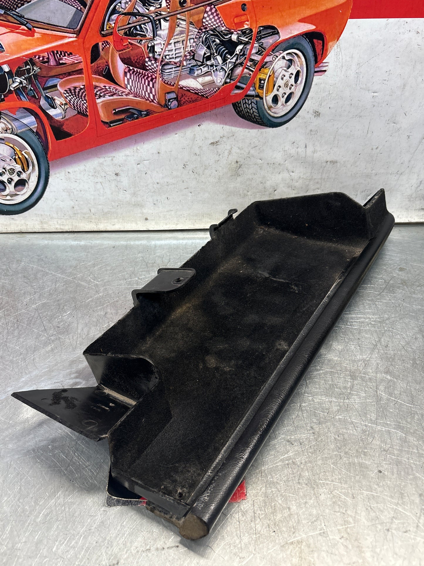 Porsche 928 under glove box shelf, black 92855207702 LHD only, for spares or repair