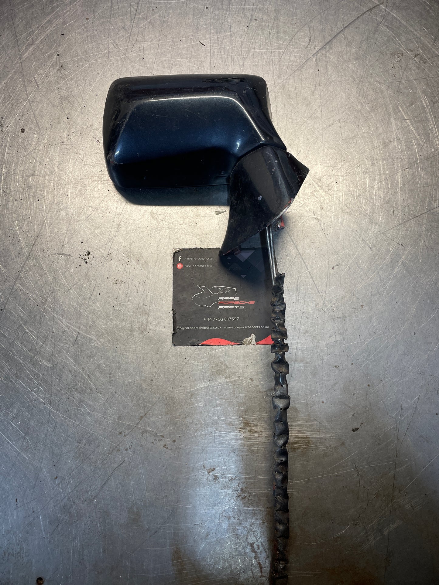 Porsche 924 early right side mirror, used