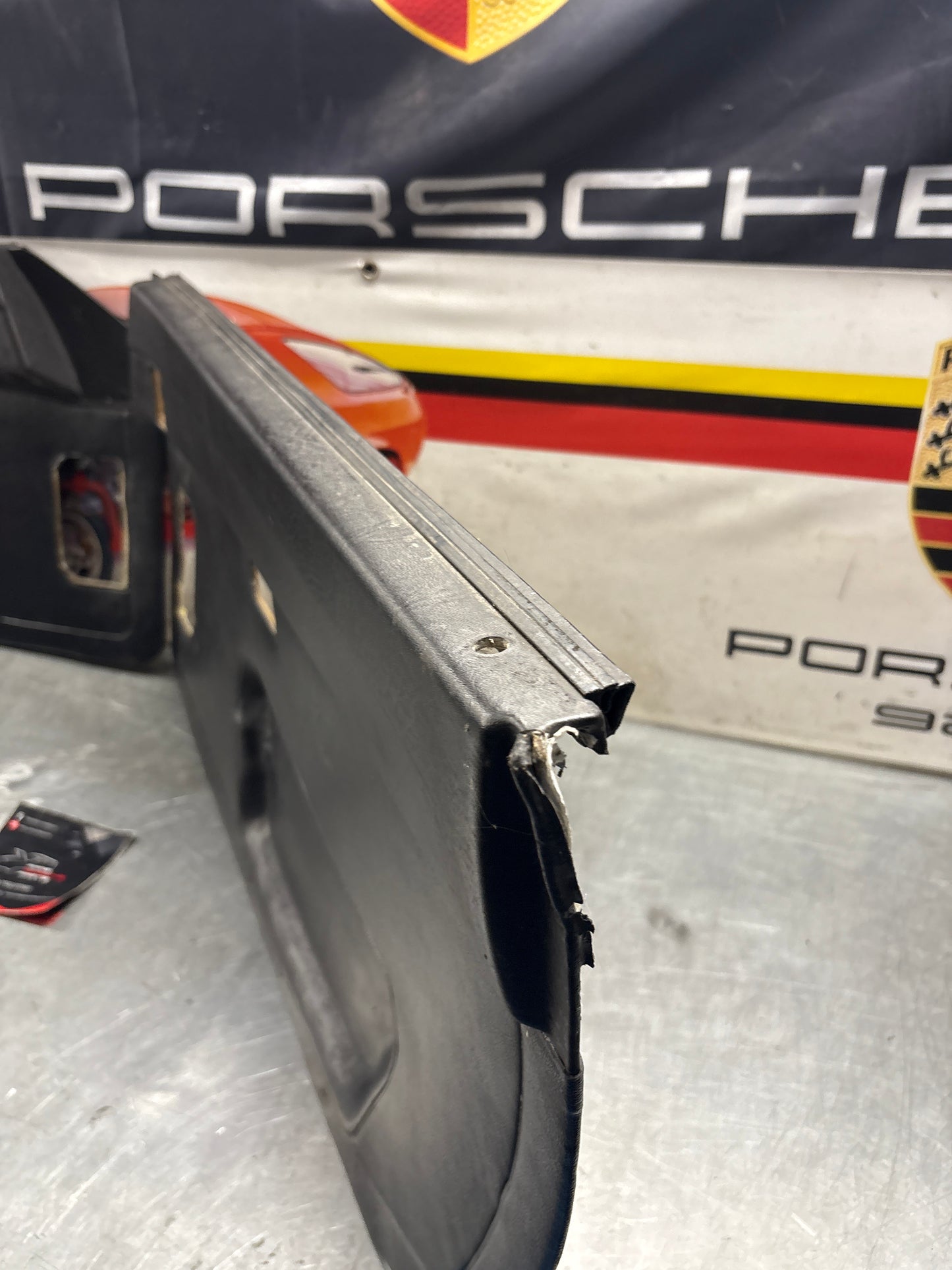 Porsche 924 / 944 Pair of early electric door cards, LHD 477867012 / 477867011