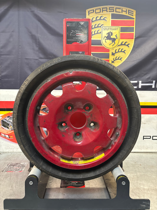 Porsche 928 spare alloy wheel, with tyre, used 92836213002