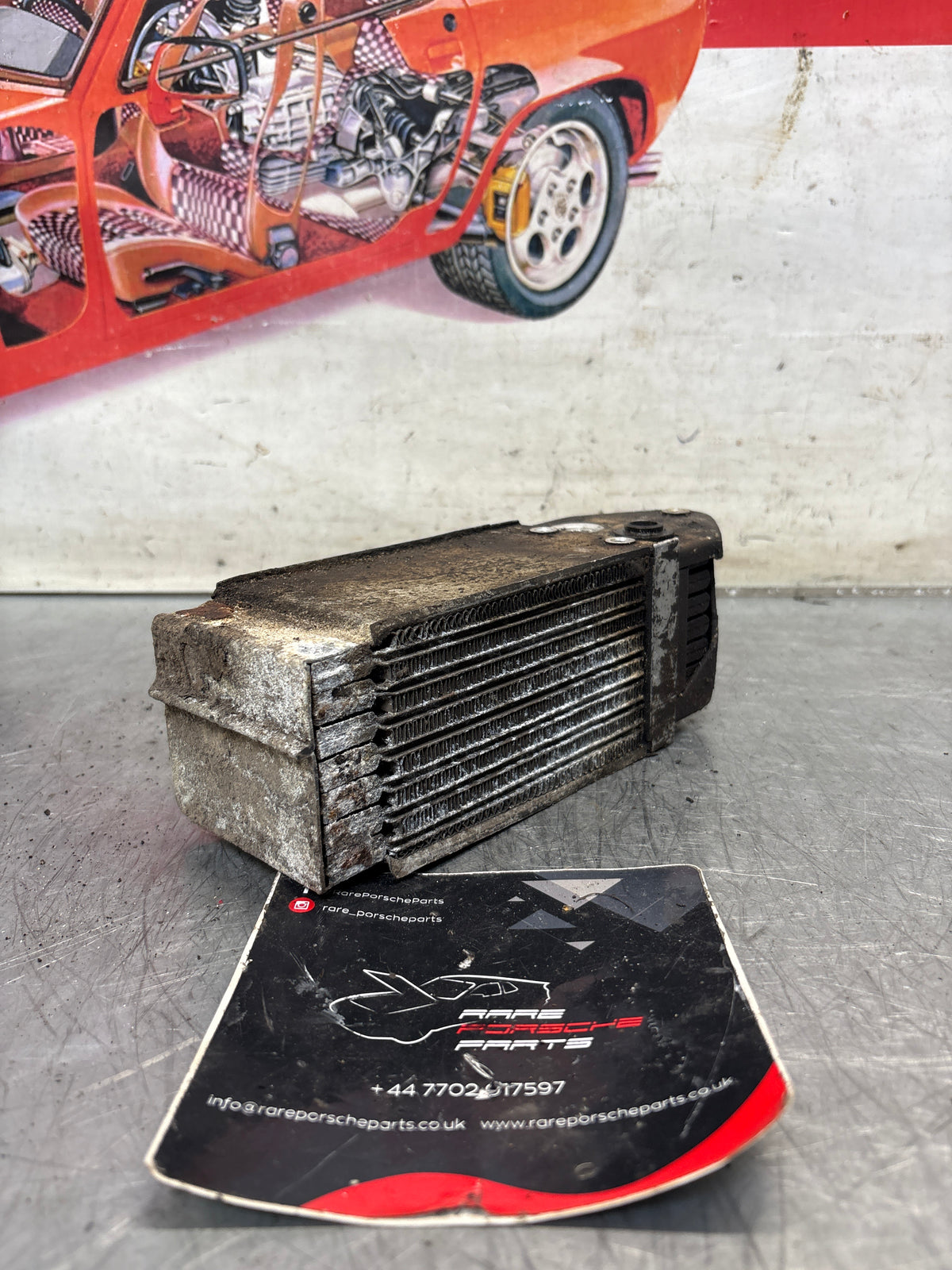 Porsche 914 oil cooler, used 021117021B