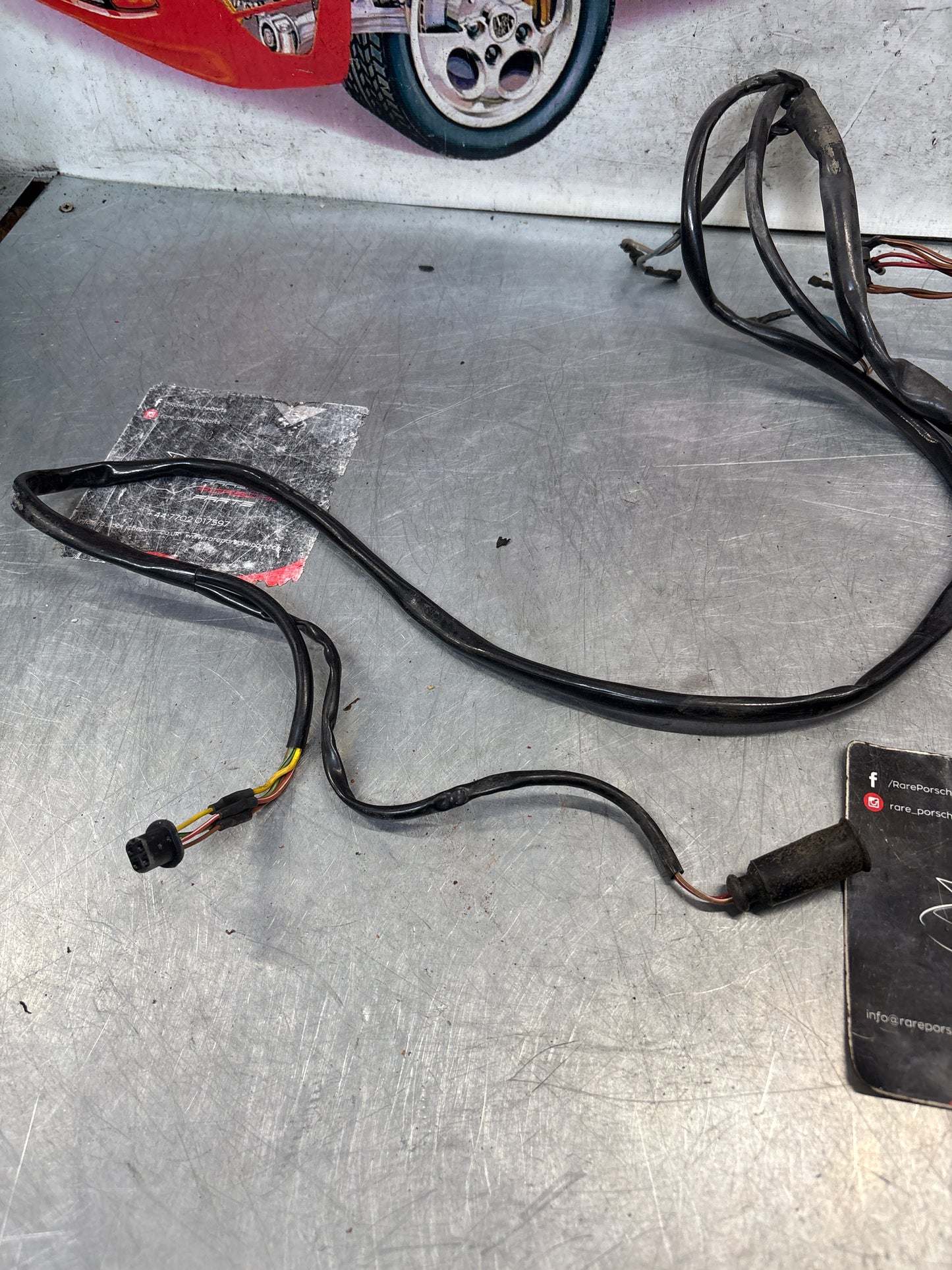 Porsche 928 S driver’s door loom / harness mirror cut, used 92861216702 / 92861216402