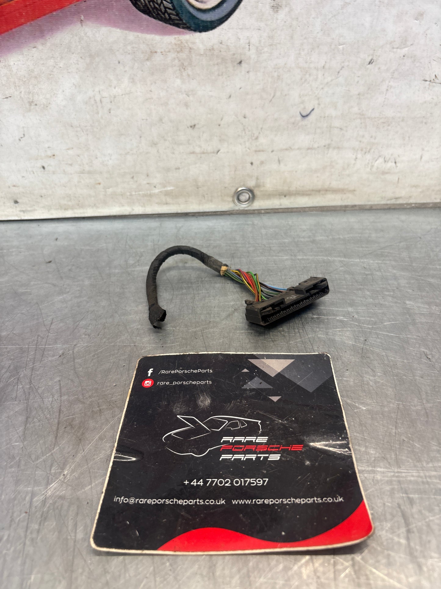 Porsche 944 cable harness connector, used 94461231100