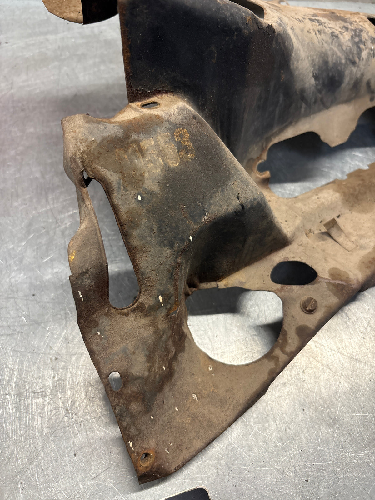 Porsche 914 cylinder cover heat shield, 022119300A Used