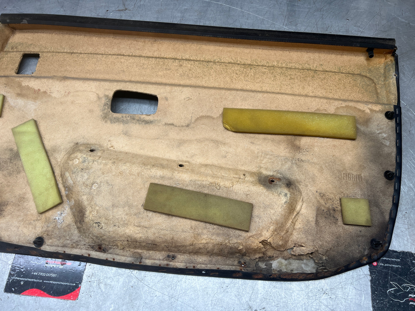 Porsche 924/944 early Porsche black door card used condition left side, Rhd, 478867011