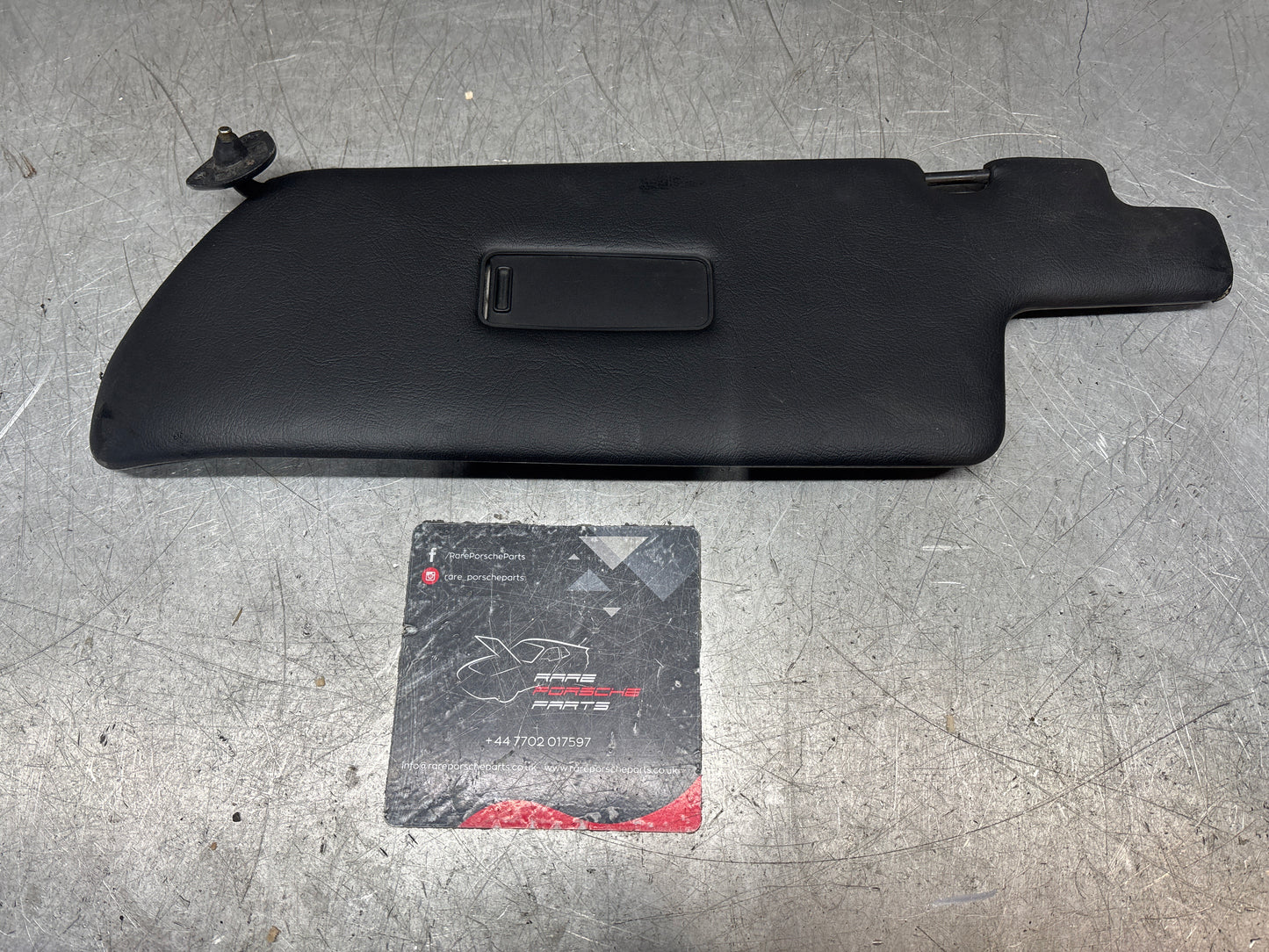 Porsche 924S/944 left N/S sun visor in black, used for late cars 94473103101, damaged