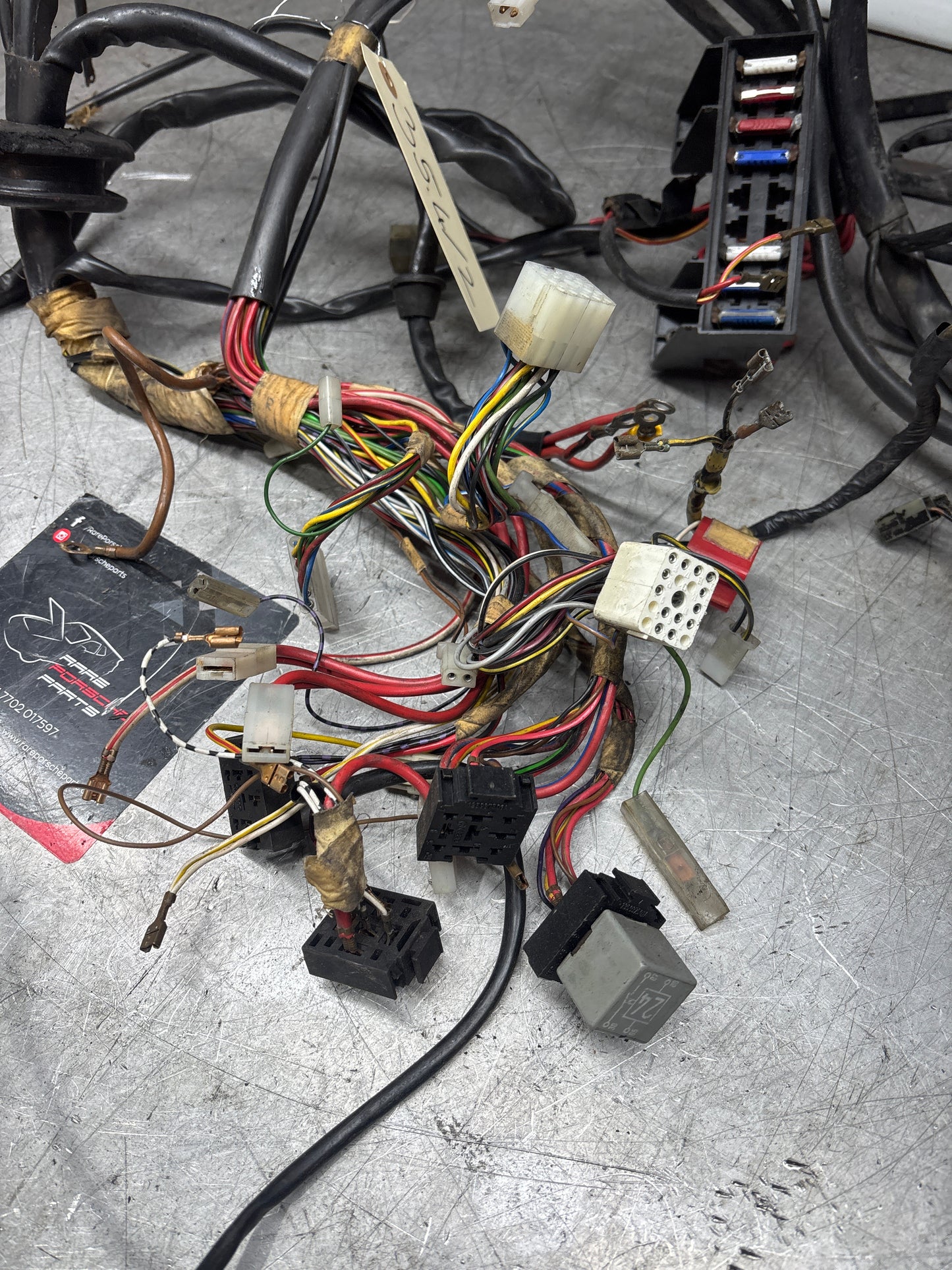 Porsche 944 RHD engine bay wiring loom, fair condition for Square dash cars, used