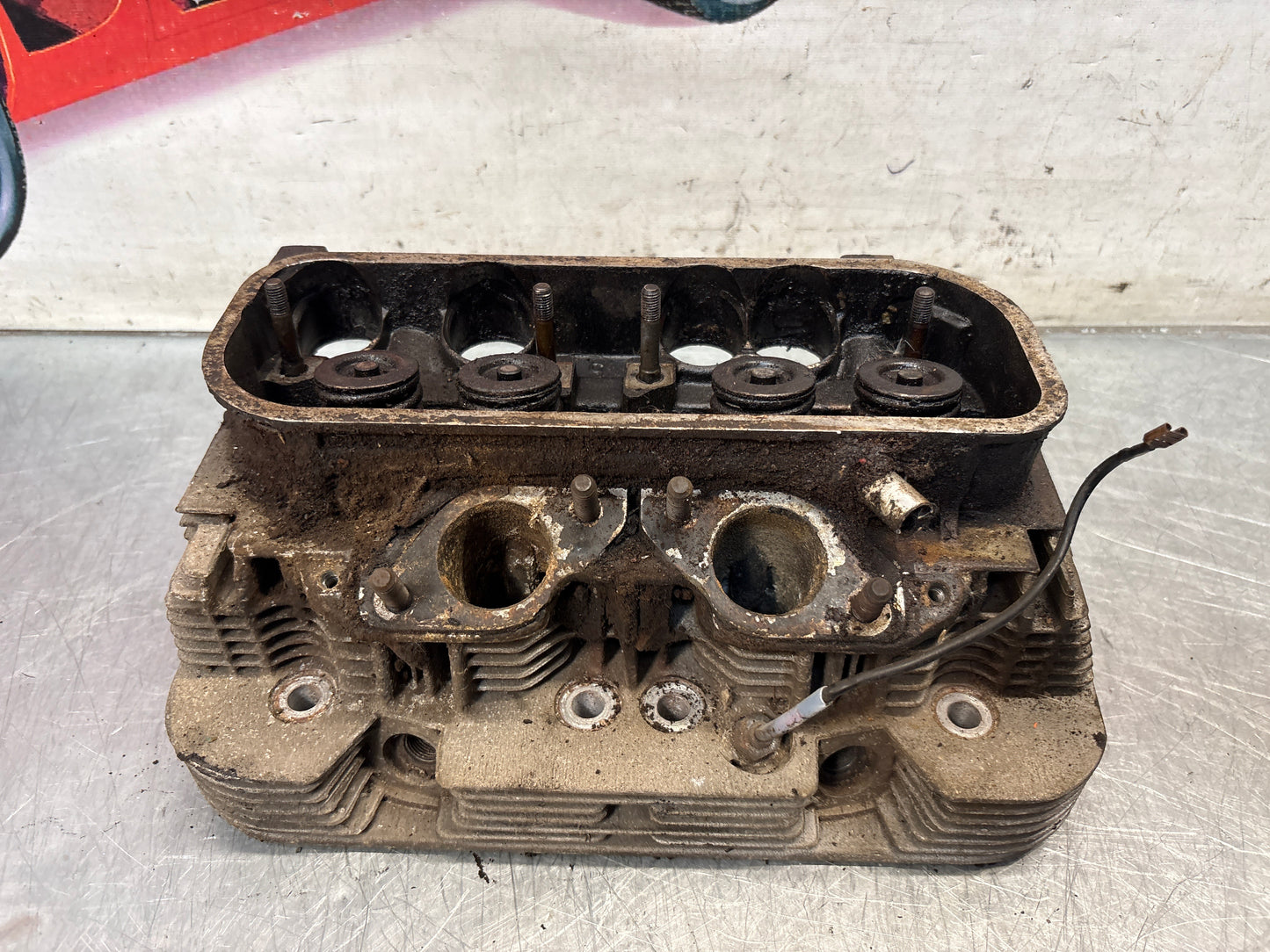 Porsche 914, cylinder head, right side, used 021101371Q
