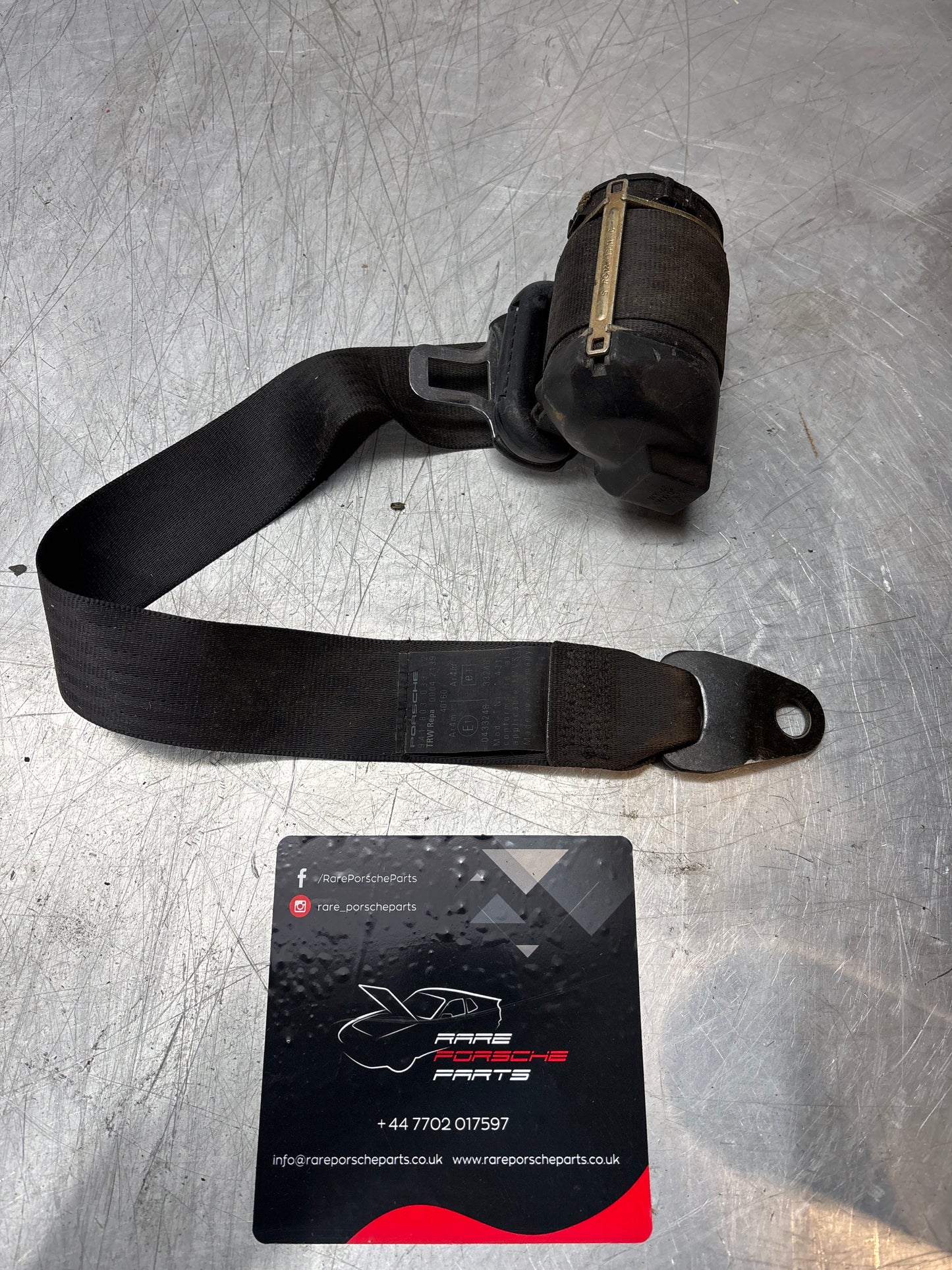 Porsche 944 Convertible Cabrio front left N/S seat belt 94180303312, used