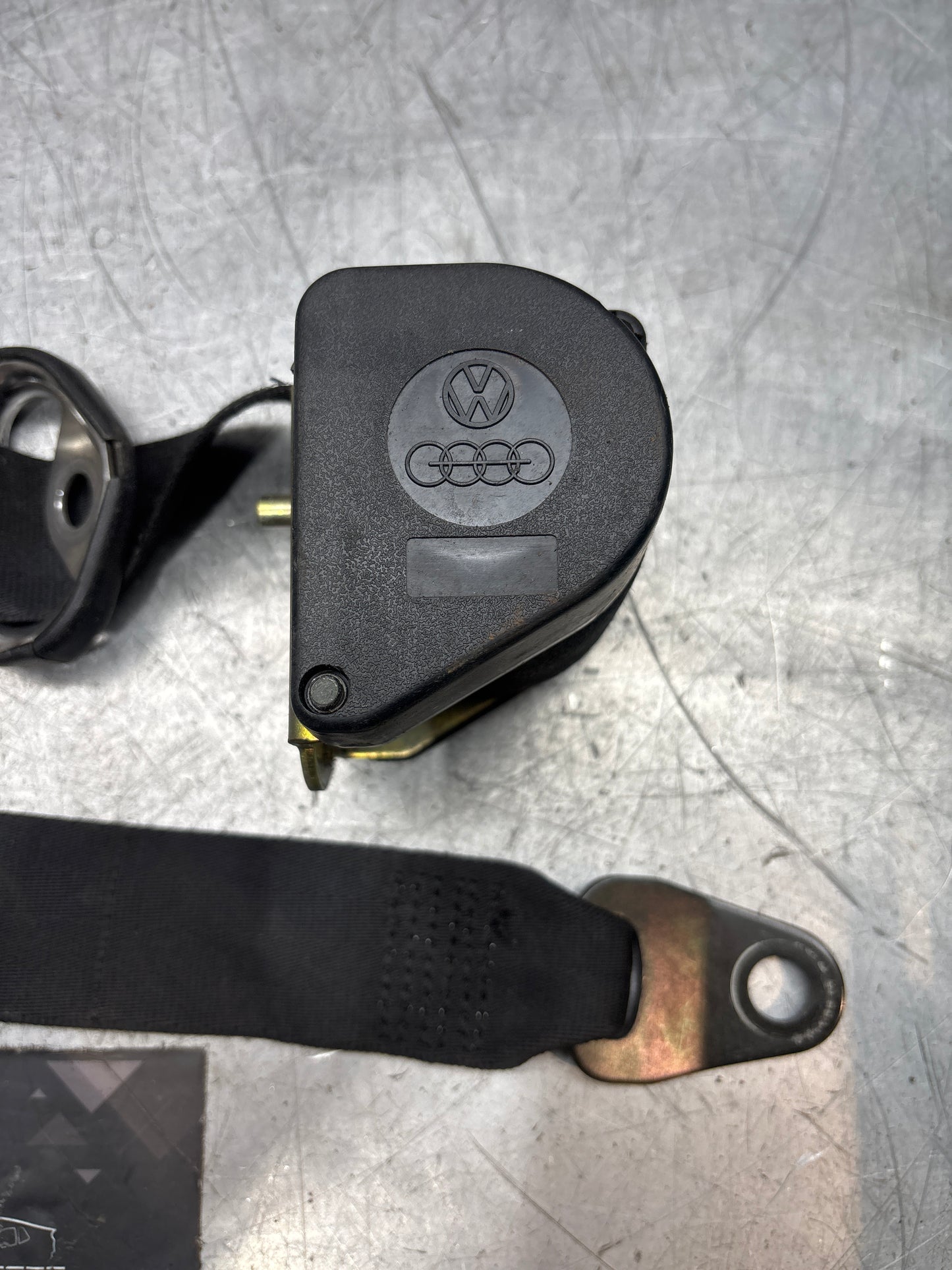 Porsche 924 944 left N/S front seat belt, used 477857705E