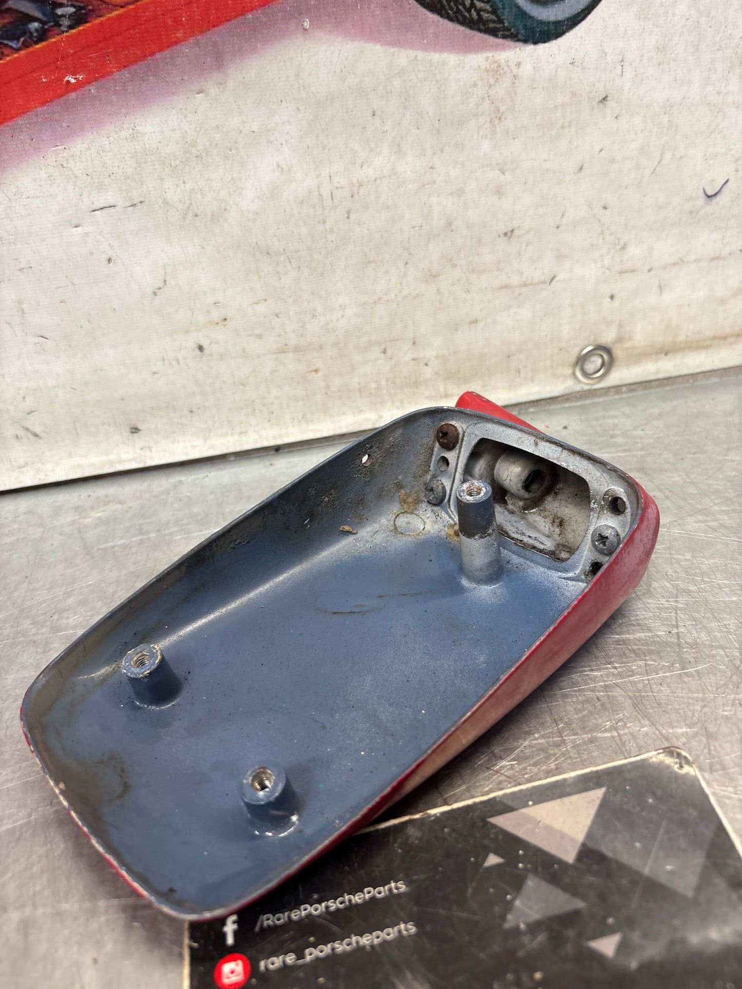 Porsche 924 944 928 mirror housing, used right 91173104403