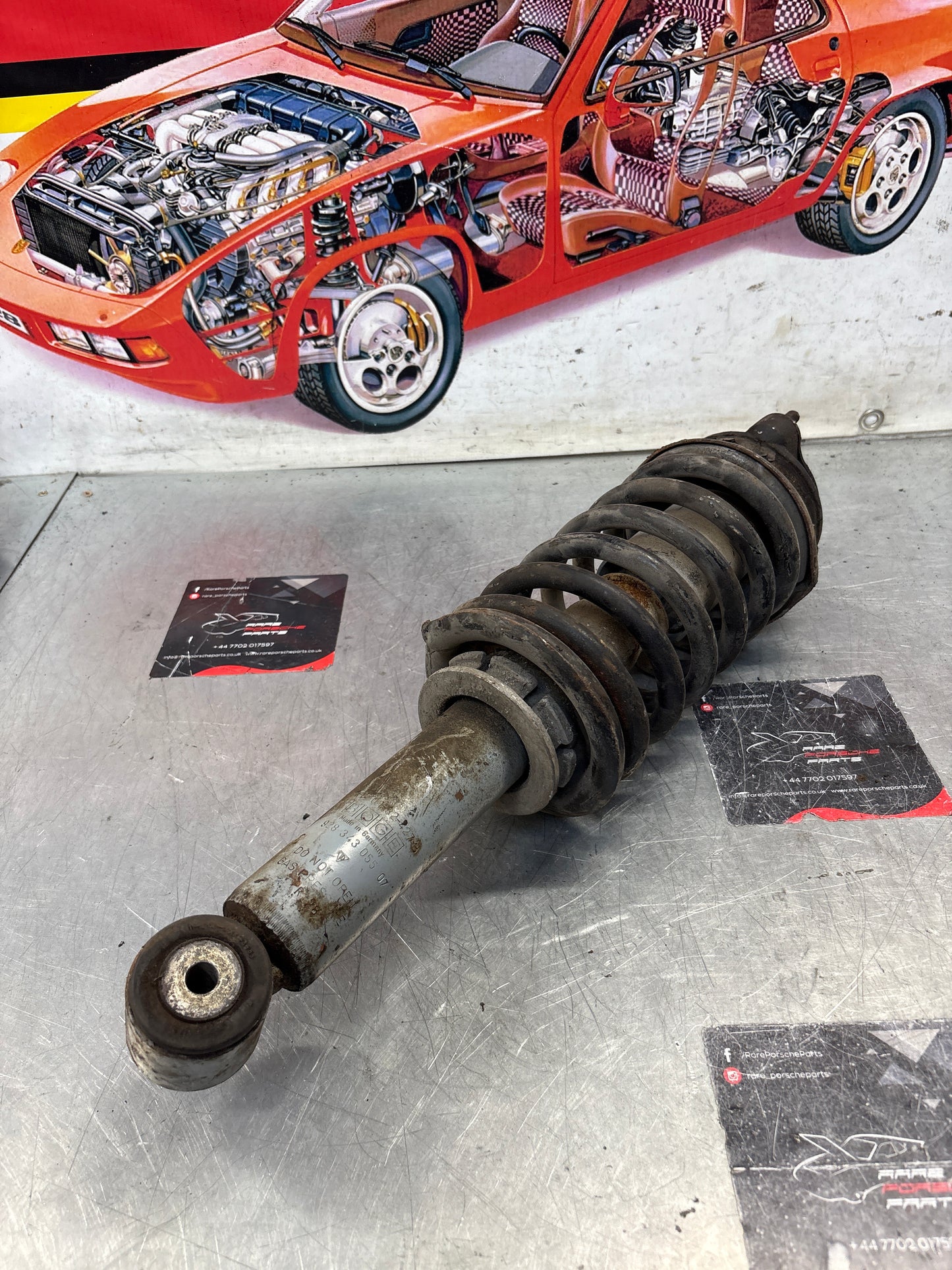 Porsche 928 Front shock absorber, used 92834305507