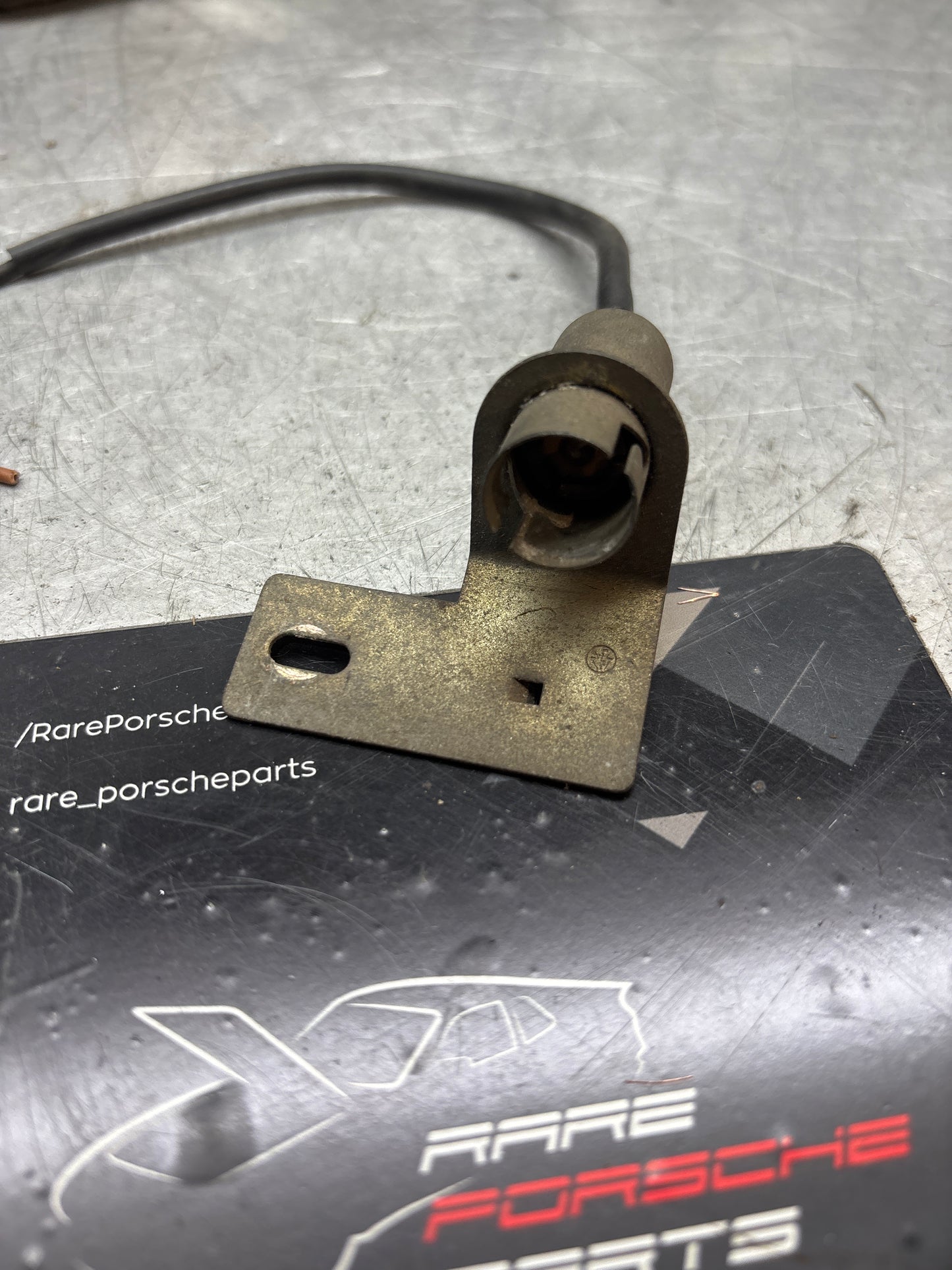 Porsche 924 944 engine compartment light, later type, short cable 94462805100, used