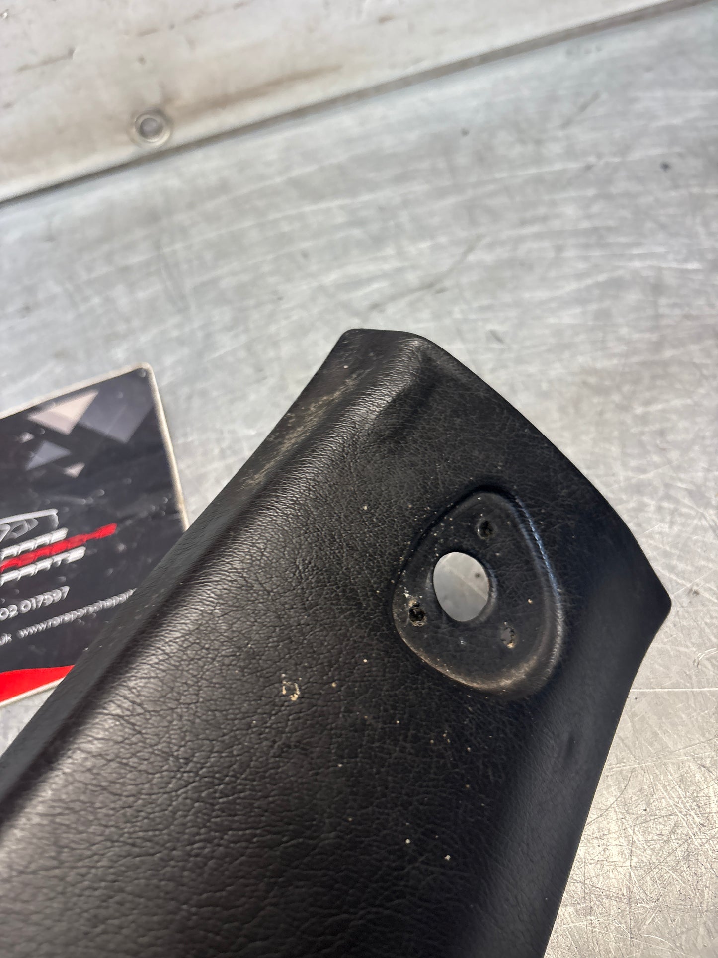 Porsche 944 / 968 front windshield panel trim, used, black 94455503700