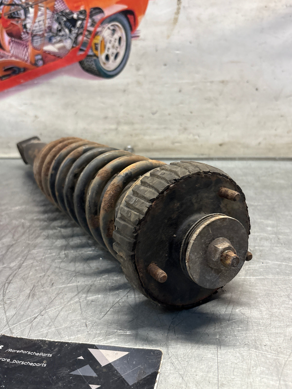 Porsche 911 964 rear shock absorber, used 96433305700