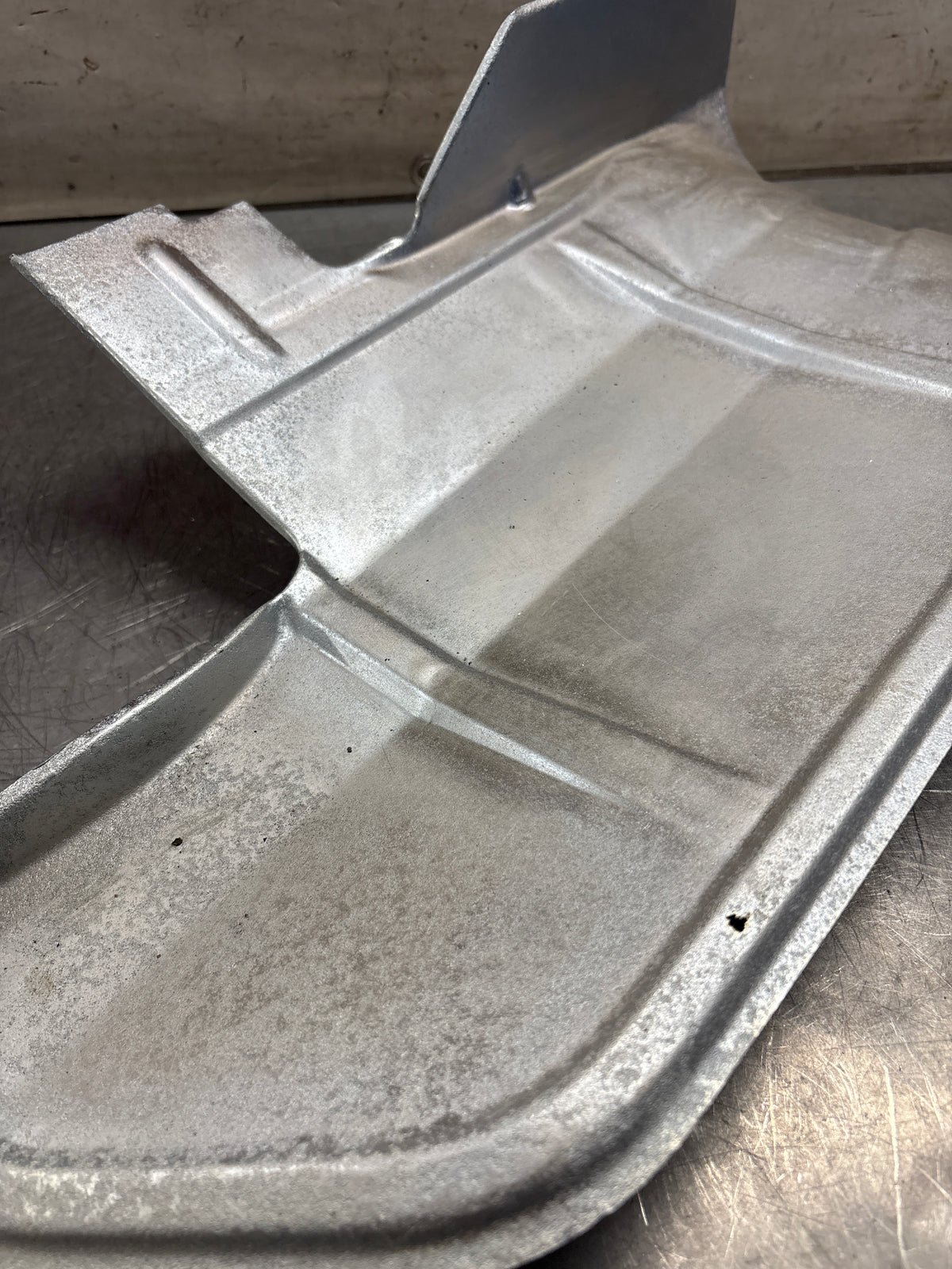 Porsche 924 early 76-79 automatic heat shield, refurbished 477813139A