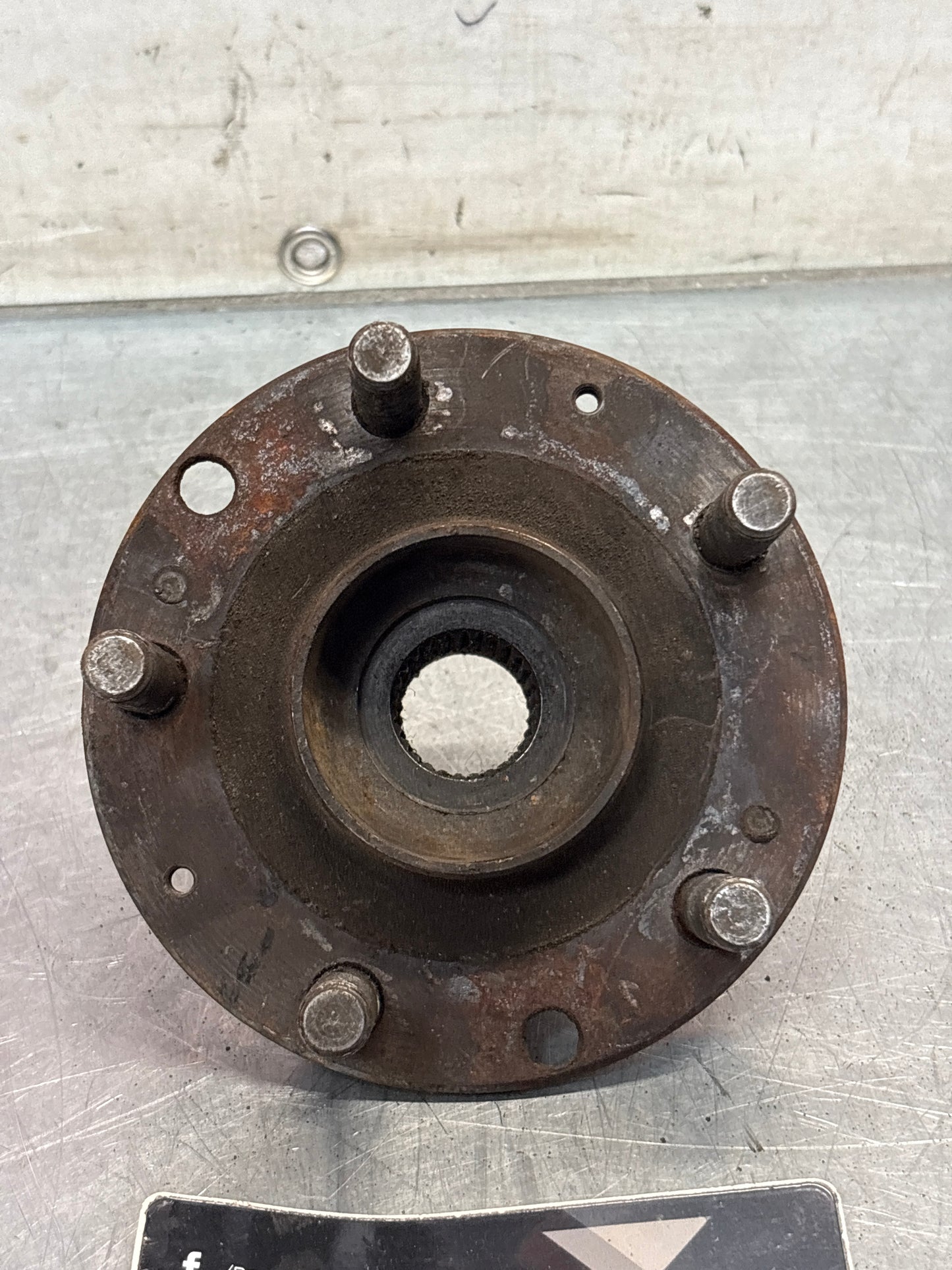 Porsche 928 rear wheel hub, 92833106507, used with short stud bolt