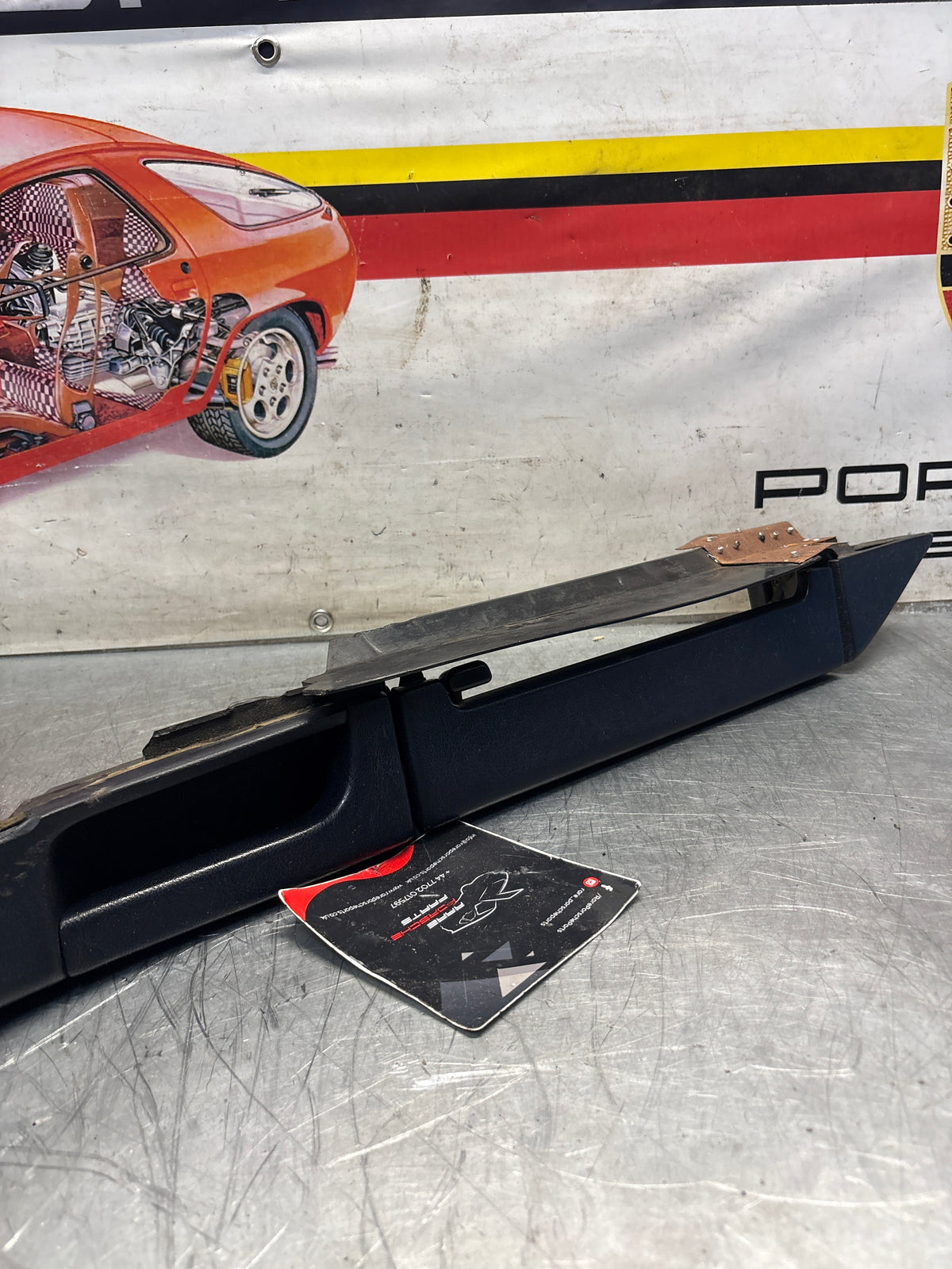 Porsche 928 marine blue door armrest, right, off side, 92855510203, used