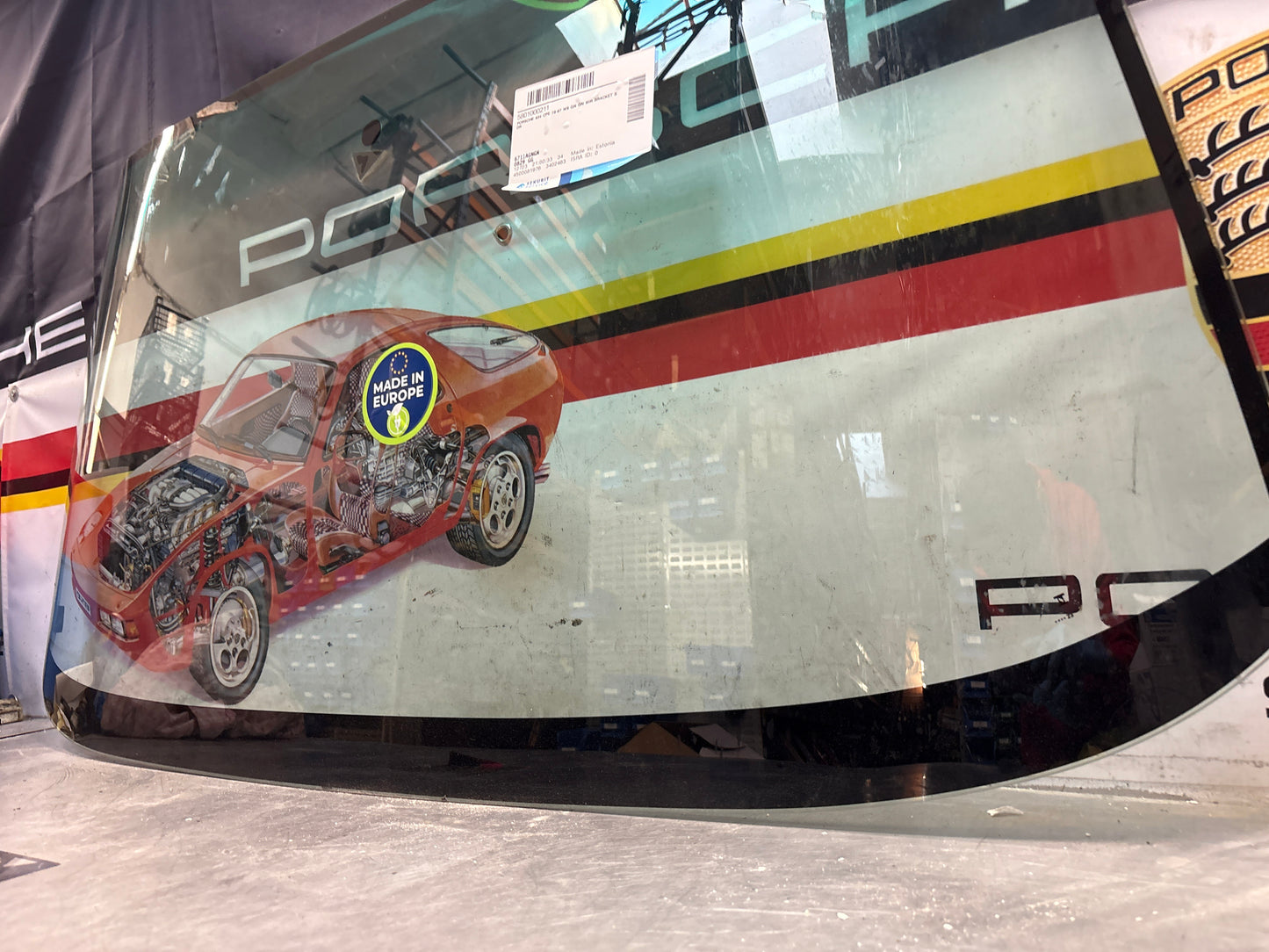 Porsche 924 / 944 early front windscreen 477845011F, new