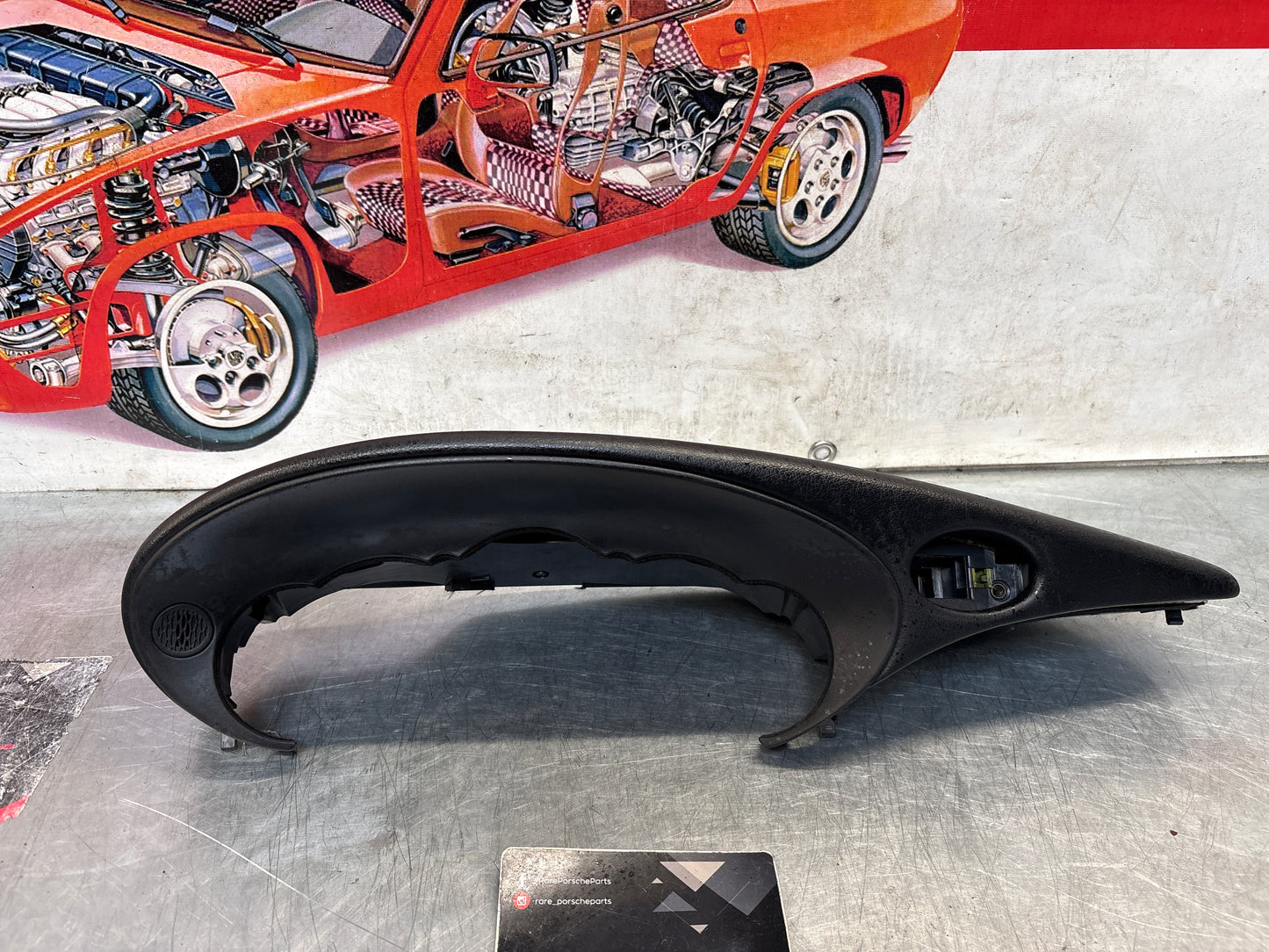 Porsche 911 996 dasboard cluster trim, used, black 99655205902