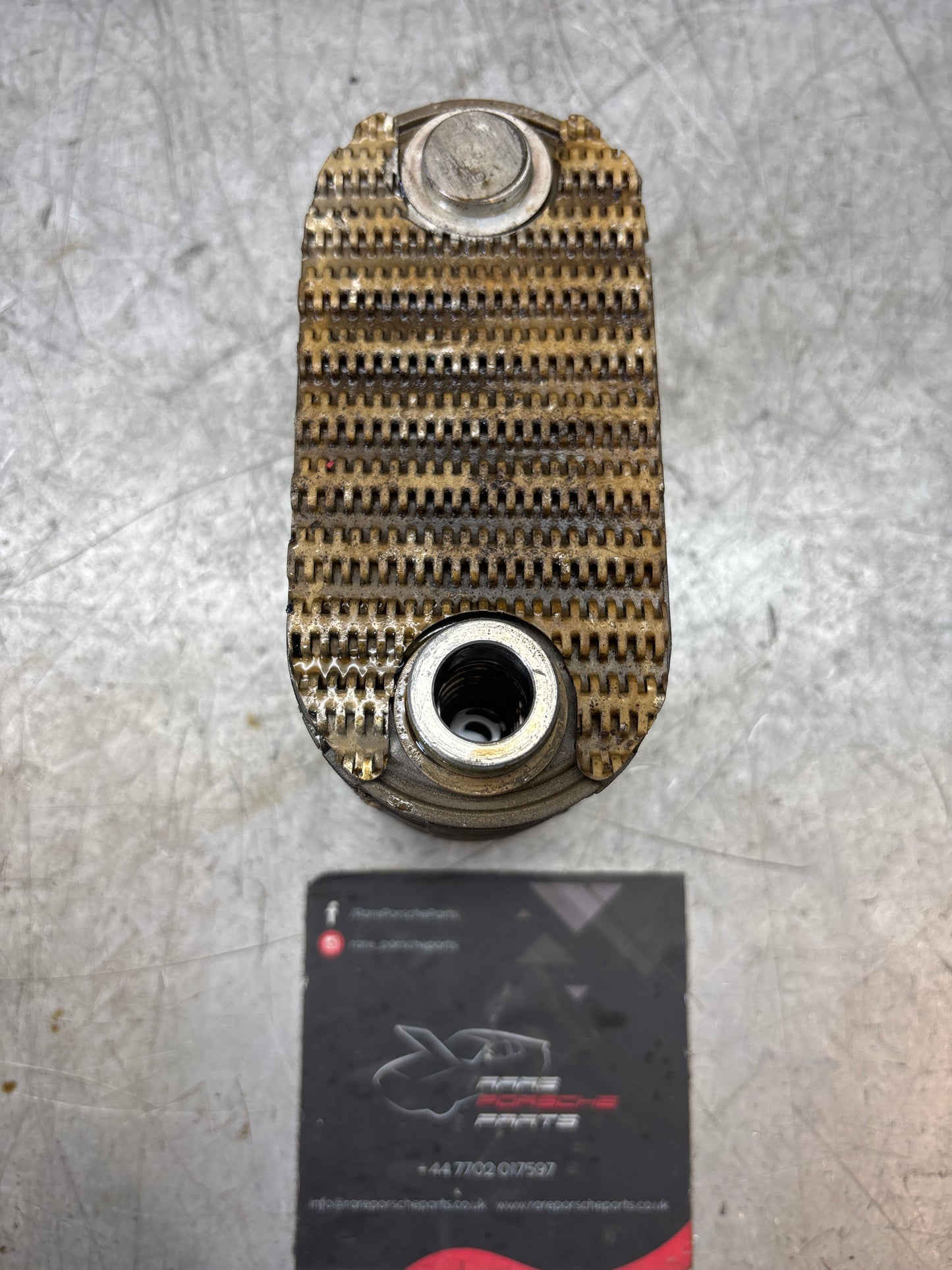 Porsche 924S 944 oil-water radiator, oil cooler 94410716501 used