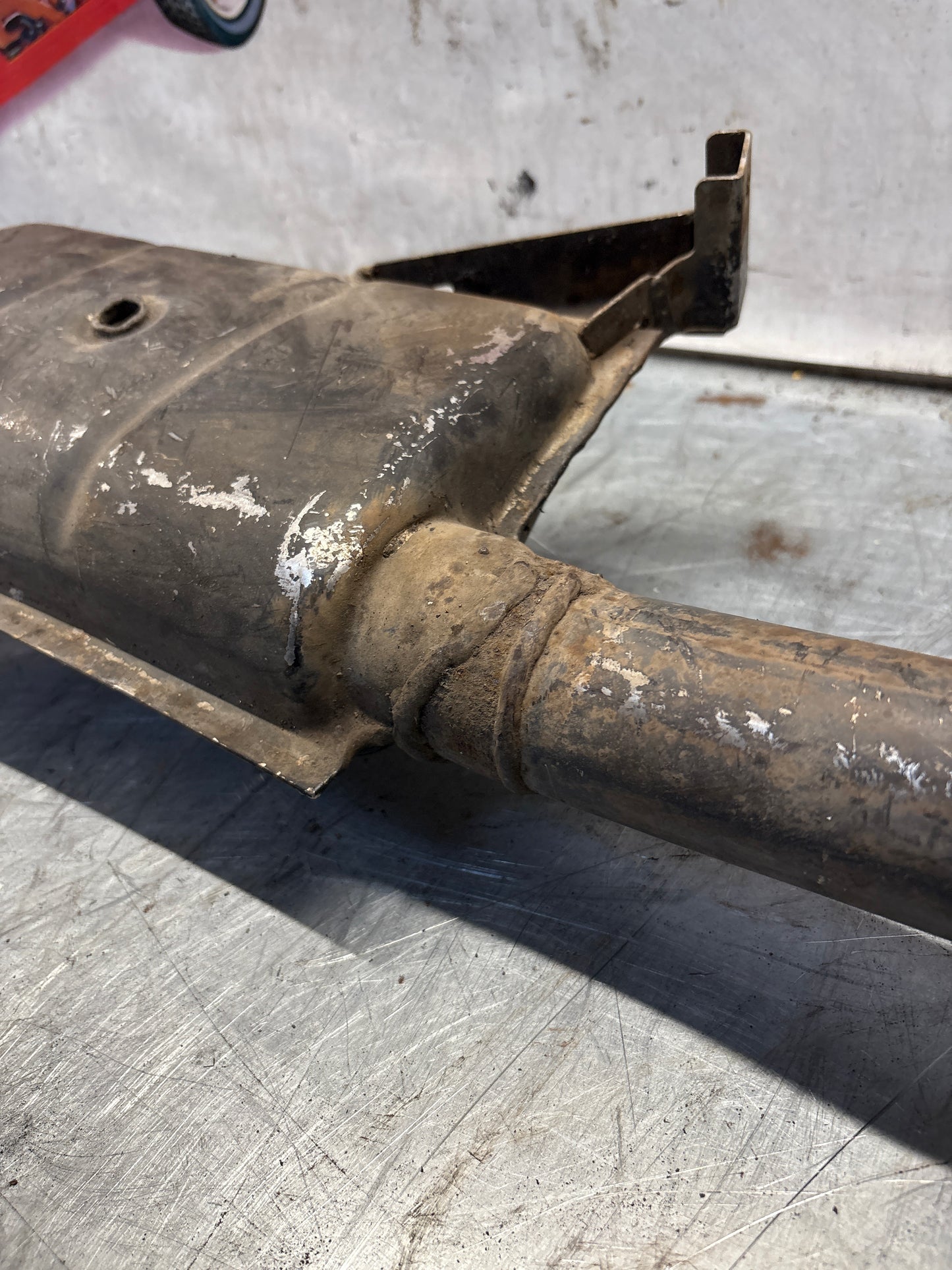 Porsche 928 S4 left middle silencer, used 92811109303