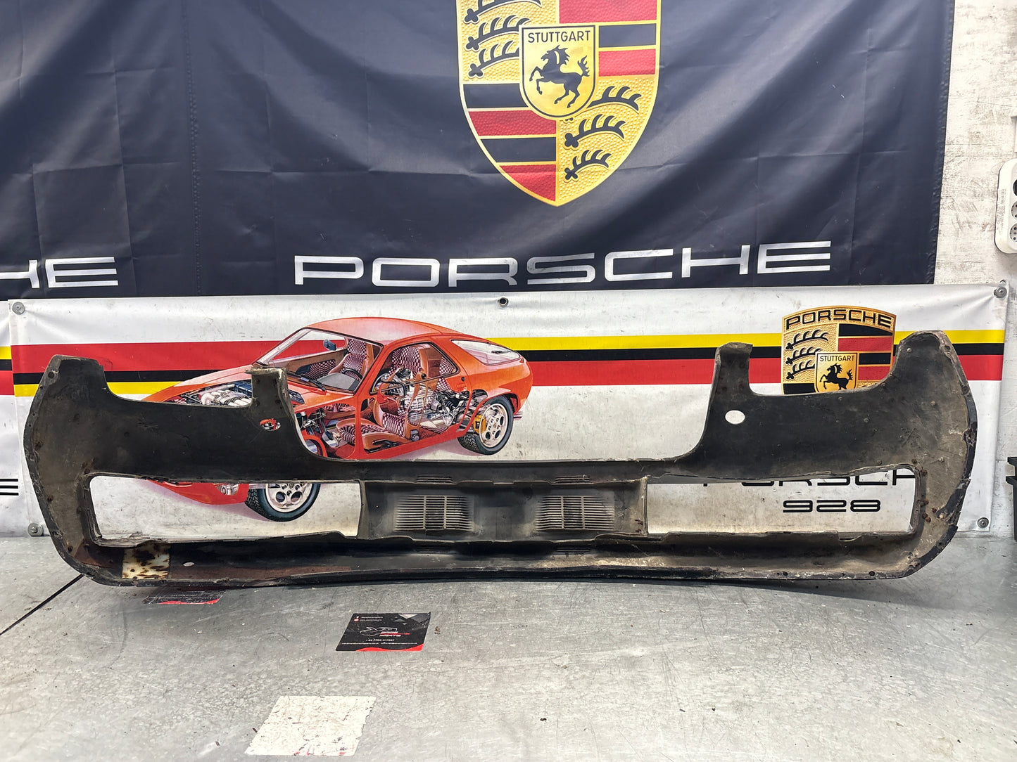 Porsche 928 front bumper cover panel, used 92850501306