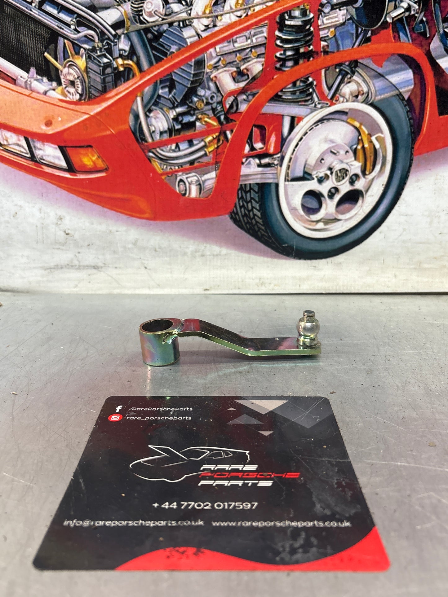 Porsche 924/944 headlight lever, refurbished 477805651