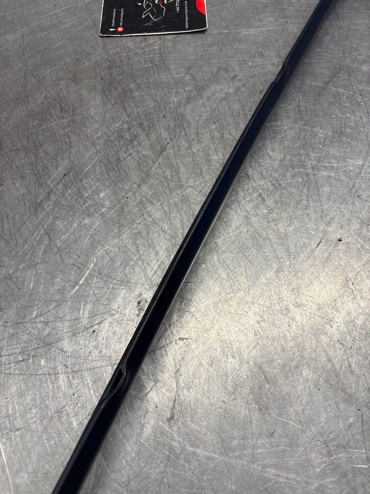 Porsche 928 tailgate trim, left, near side, marine blue, 92855503702, used
