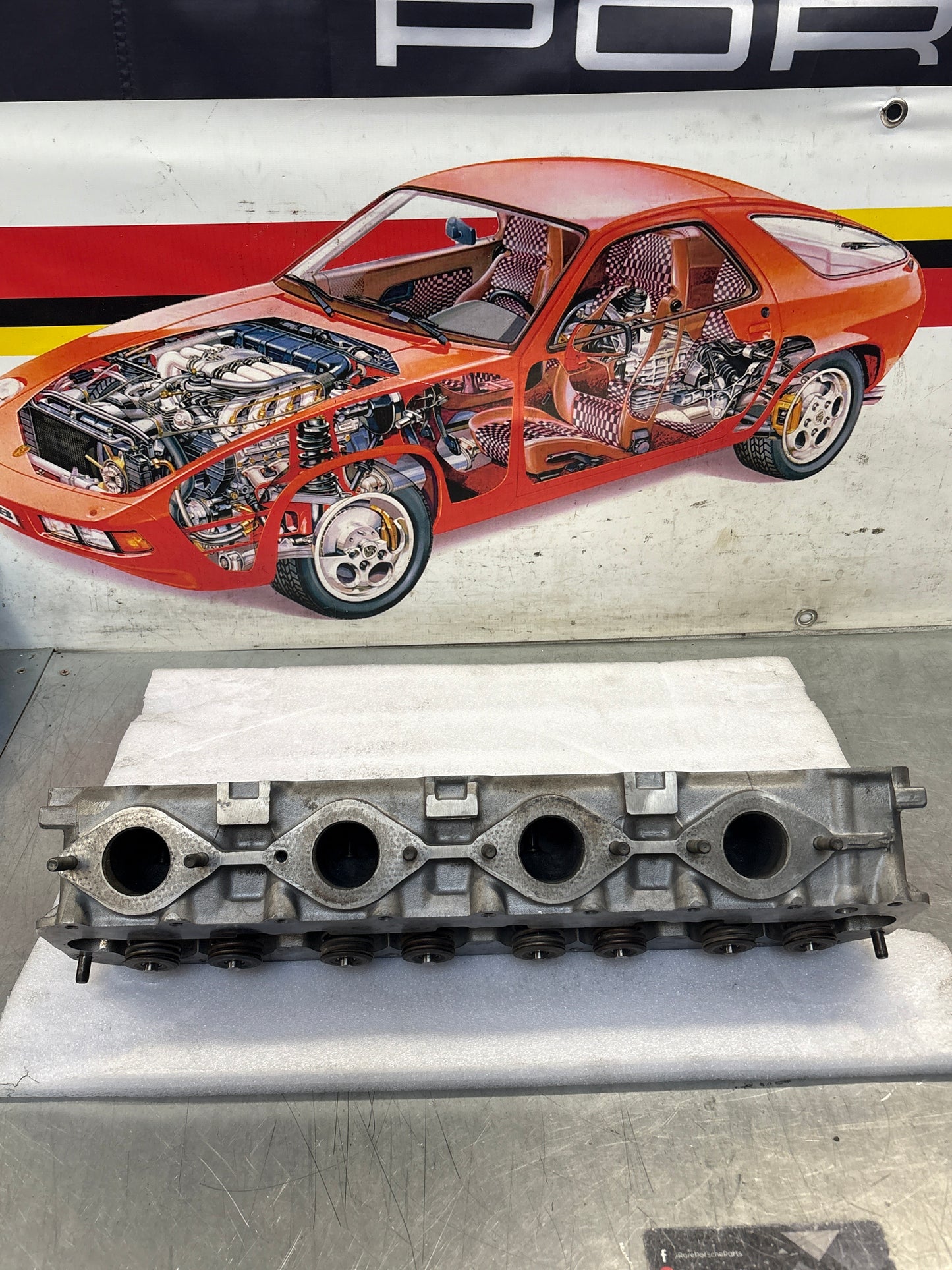 Porsche 944 8V Cylinder head, refurbished, 9441043036R