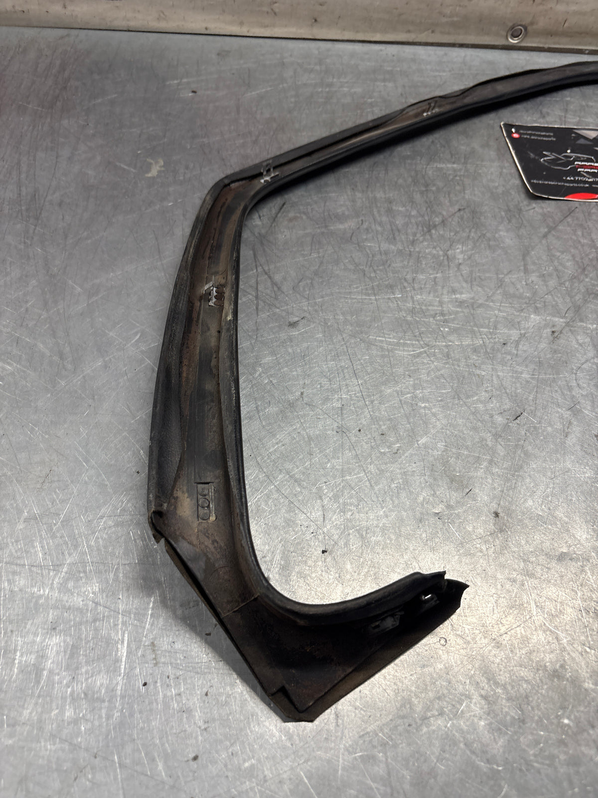 Porsche 928 right, off side door upper frame surround trim, black 92855502602, used