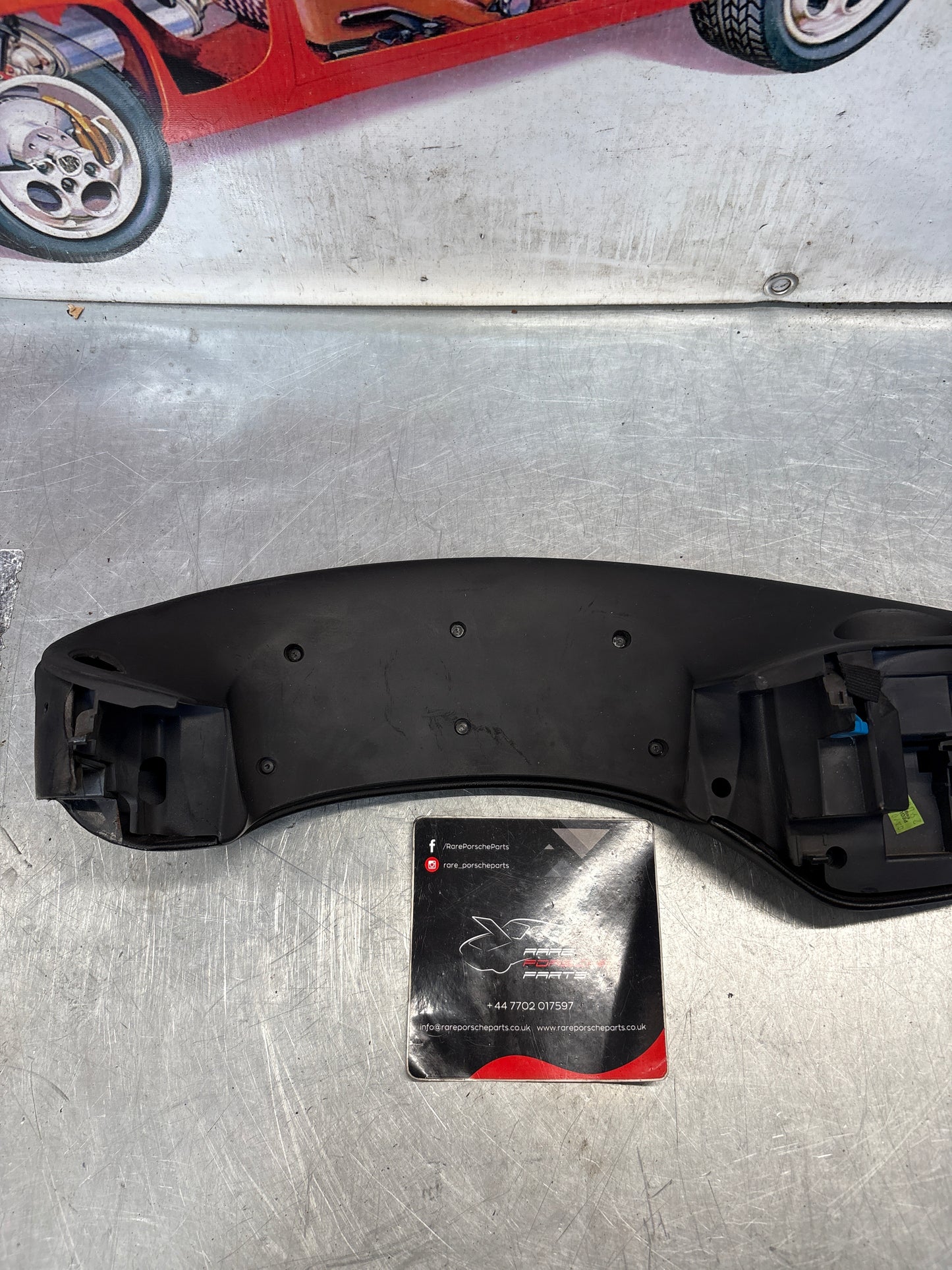 Porsche Boxster 986 dashboard cluster trim,black used 98655205500 / 98655205501