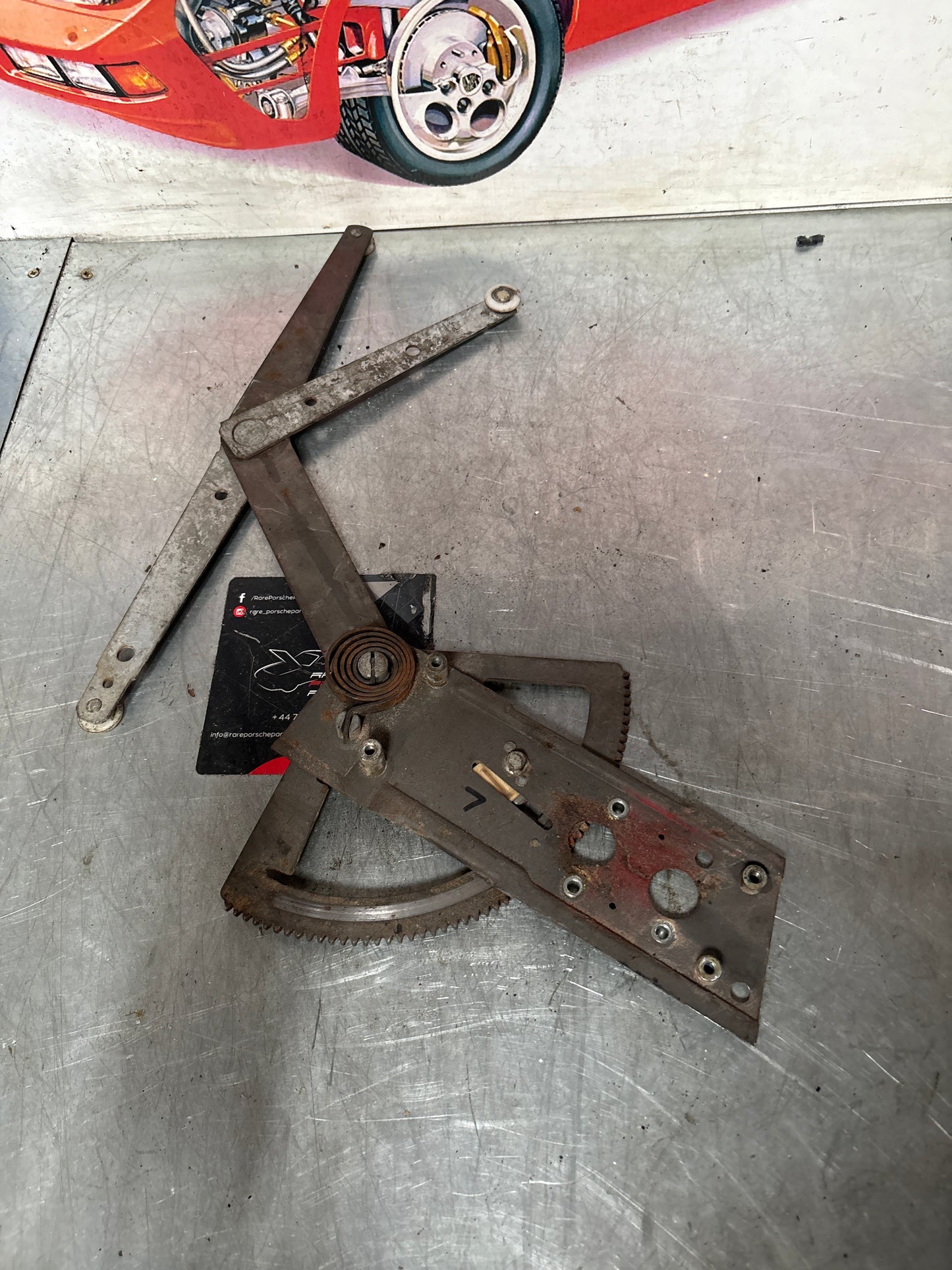 Porsche 911 window regulator mechanism, used 91154200328