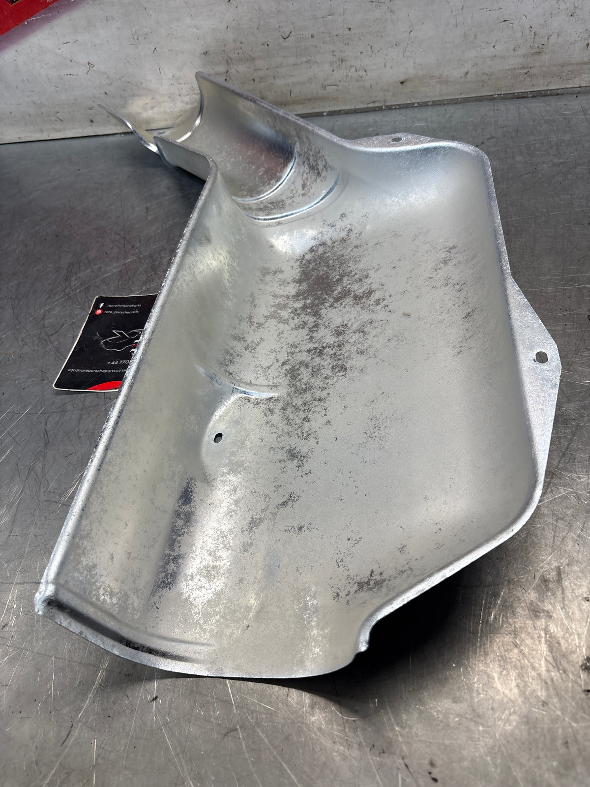 Porsche 928 78-79 heat shield protection plate, refurbished 92850493104