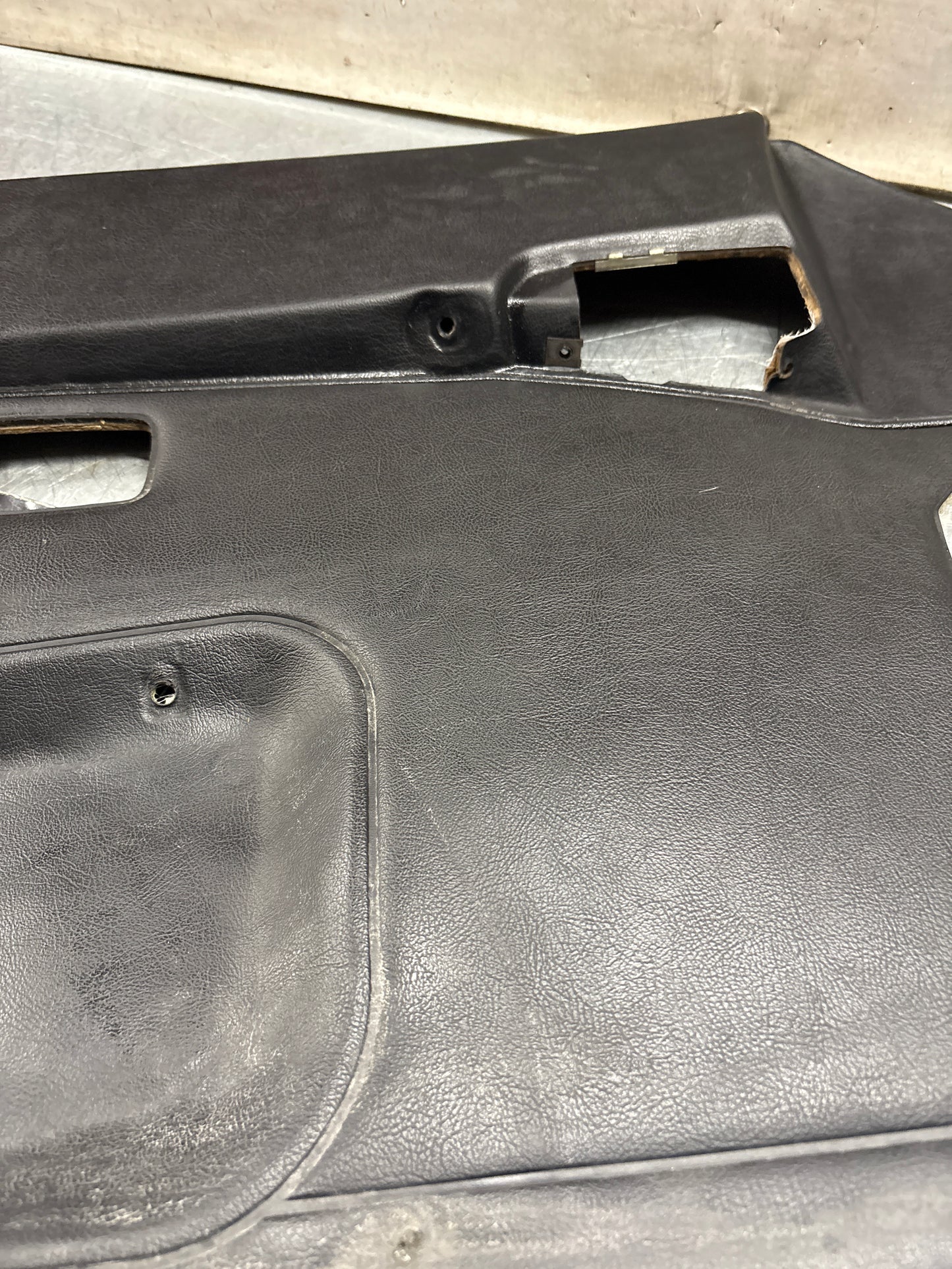 Porsche 944 left side Black door card, used 94455501701