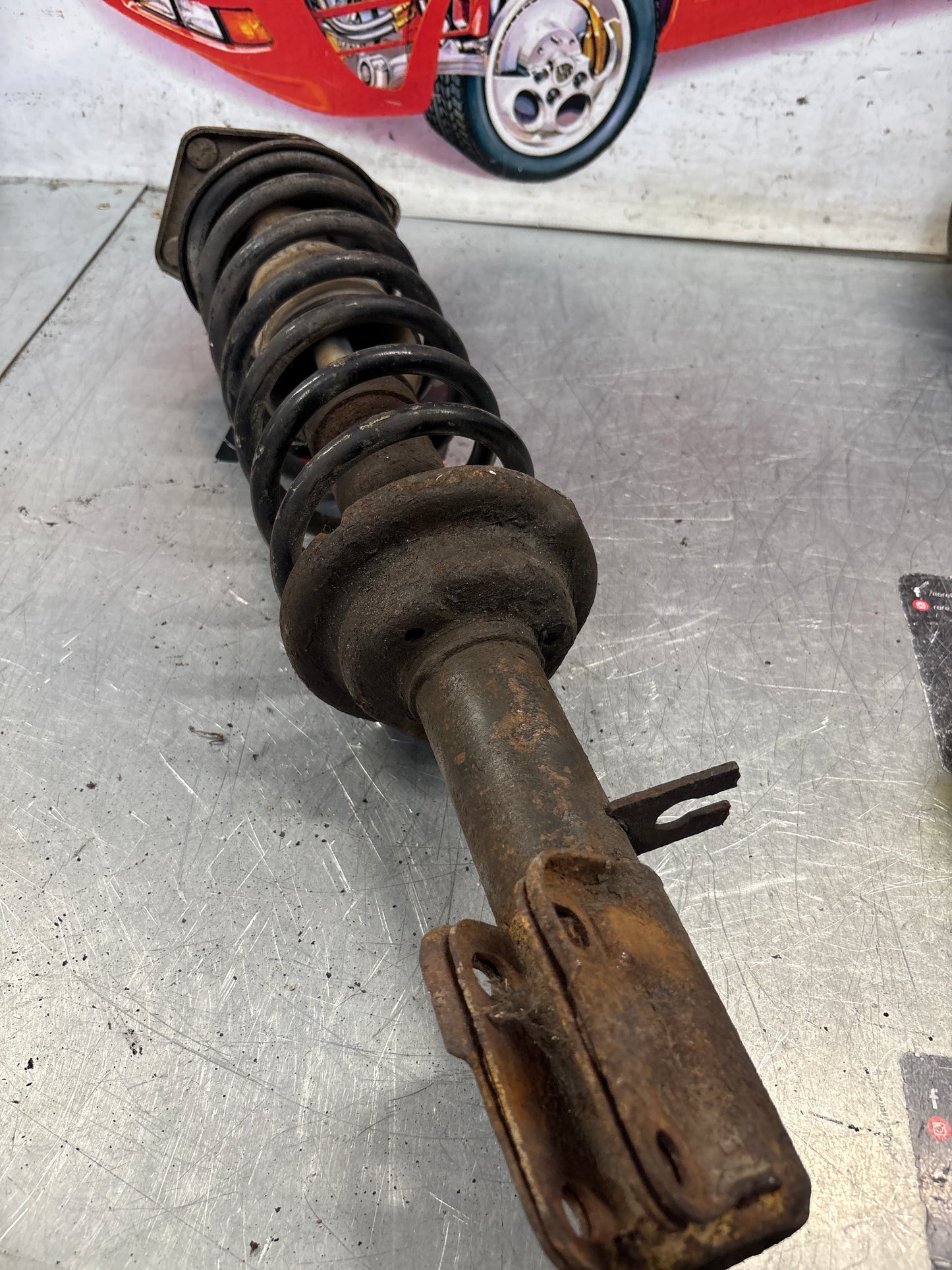 Porsche 924 Front shock absorber, used 477412031E