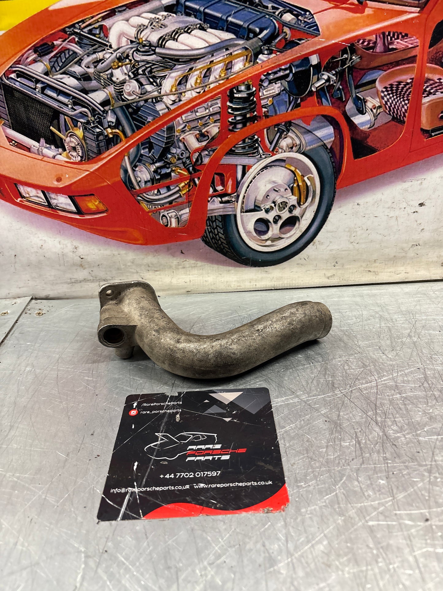 Porsche 911 intake manifold pipe, used 9111101670R