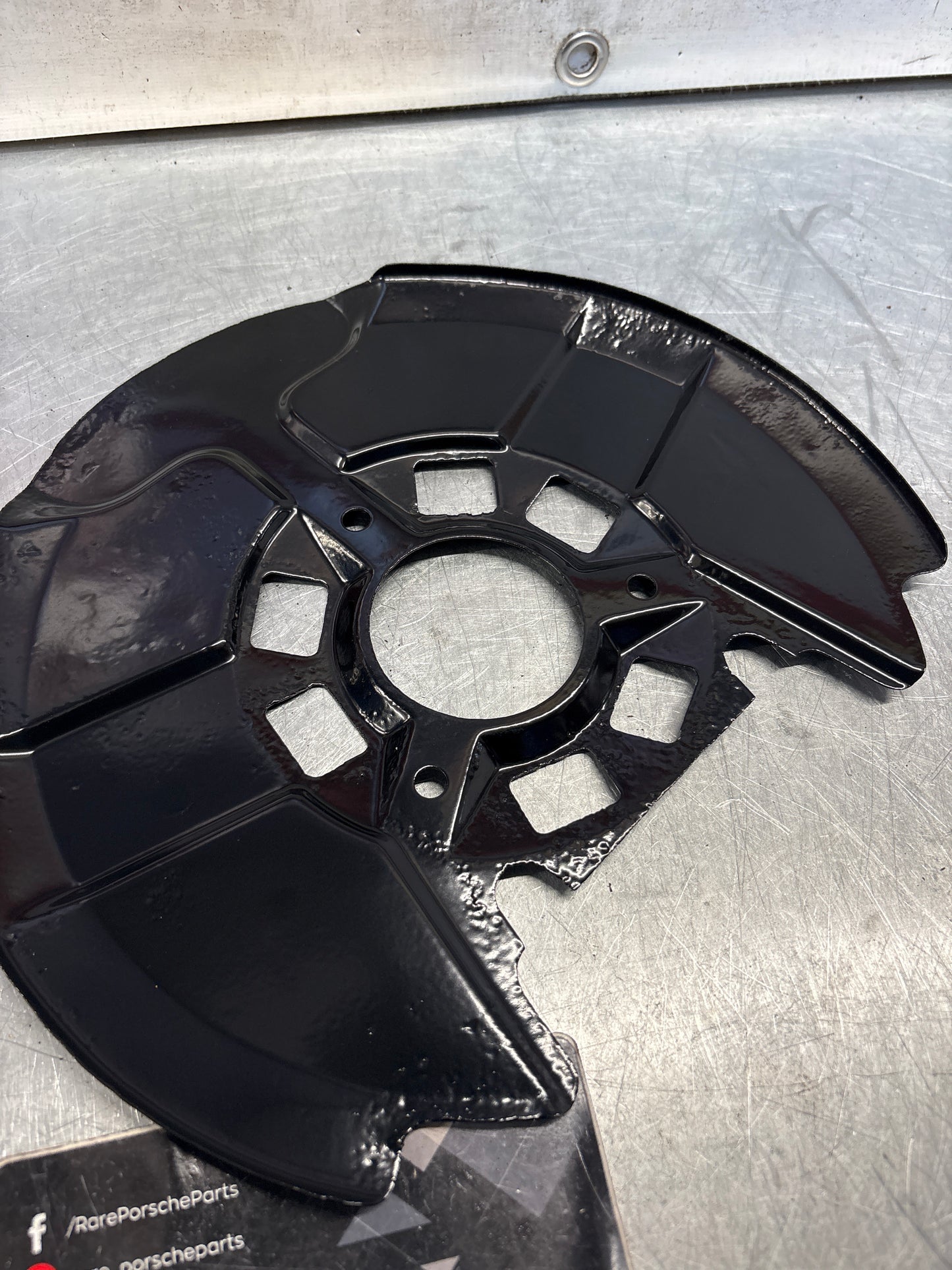 Porsche 924 Turbo brake cover plate, used