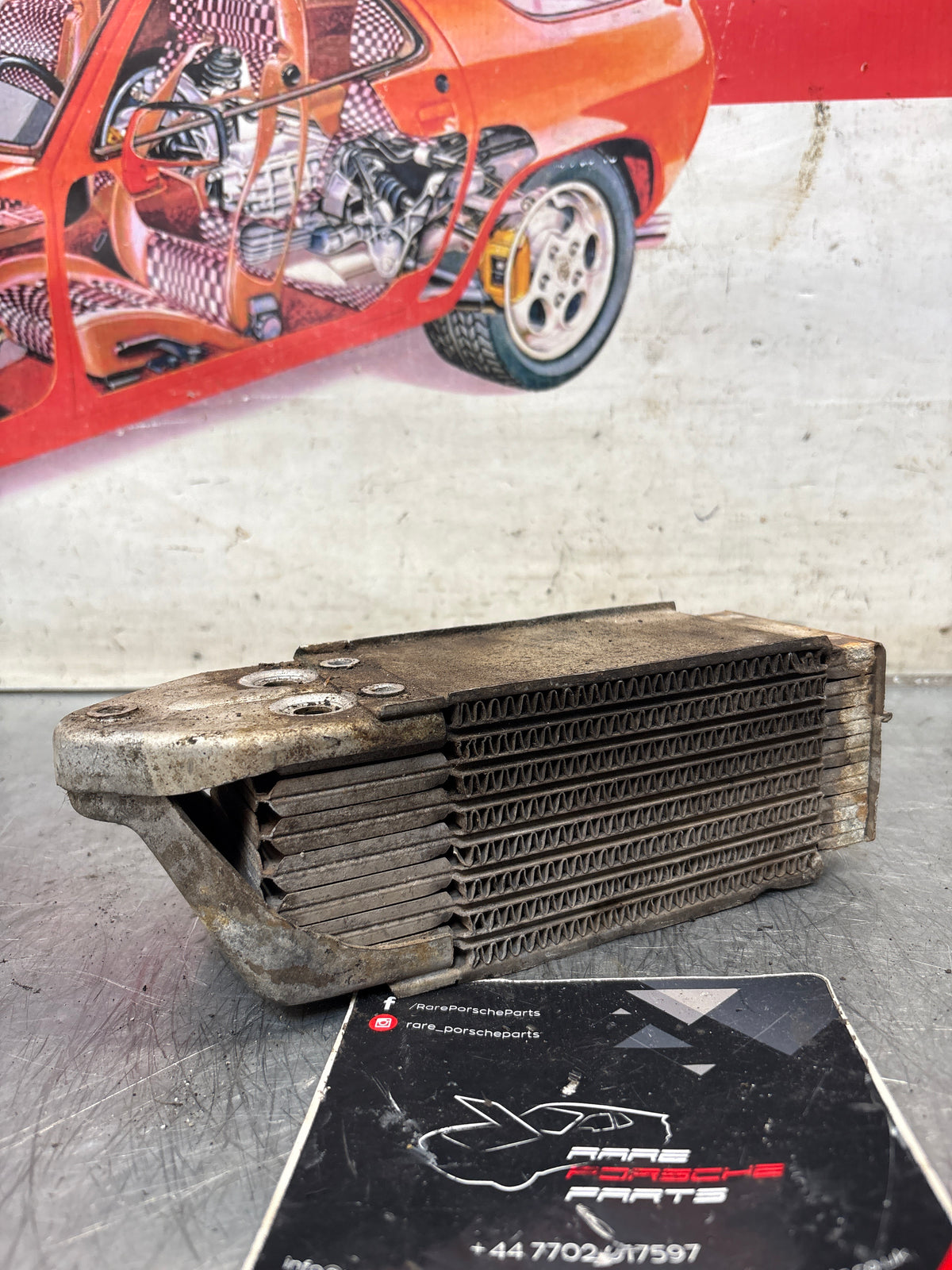 Porsche 914 oil cooler, used 021117021B
