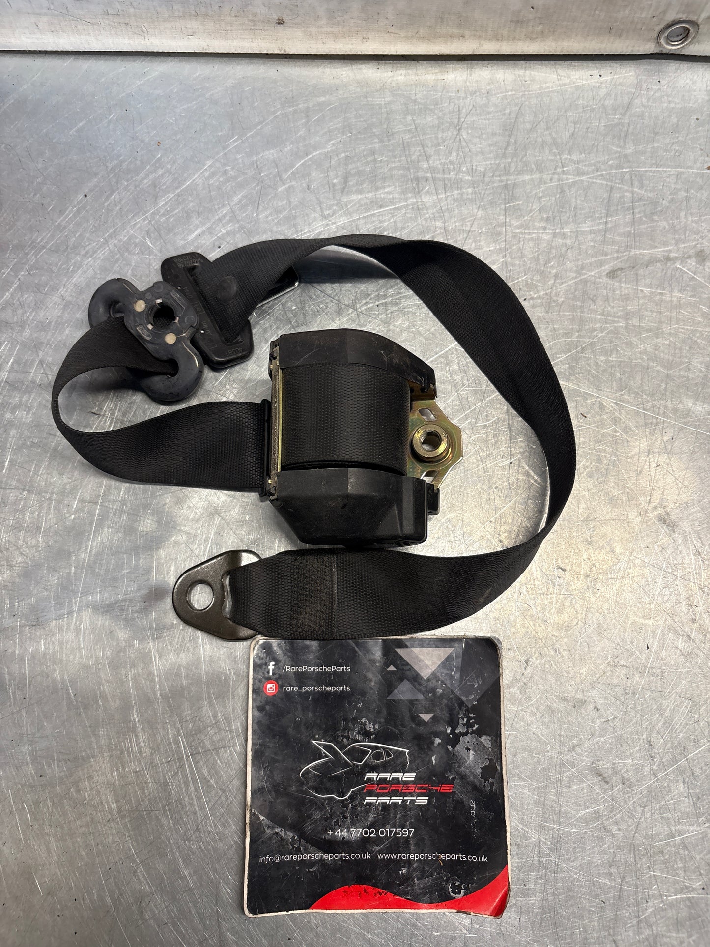 Porsche 911 996 front left seatbelt, used 99680303503