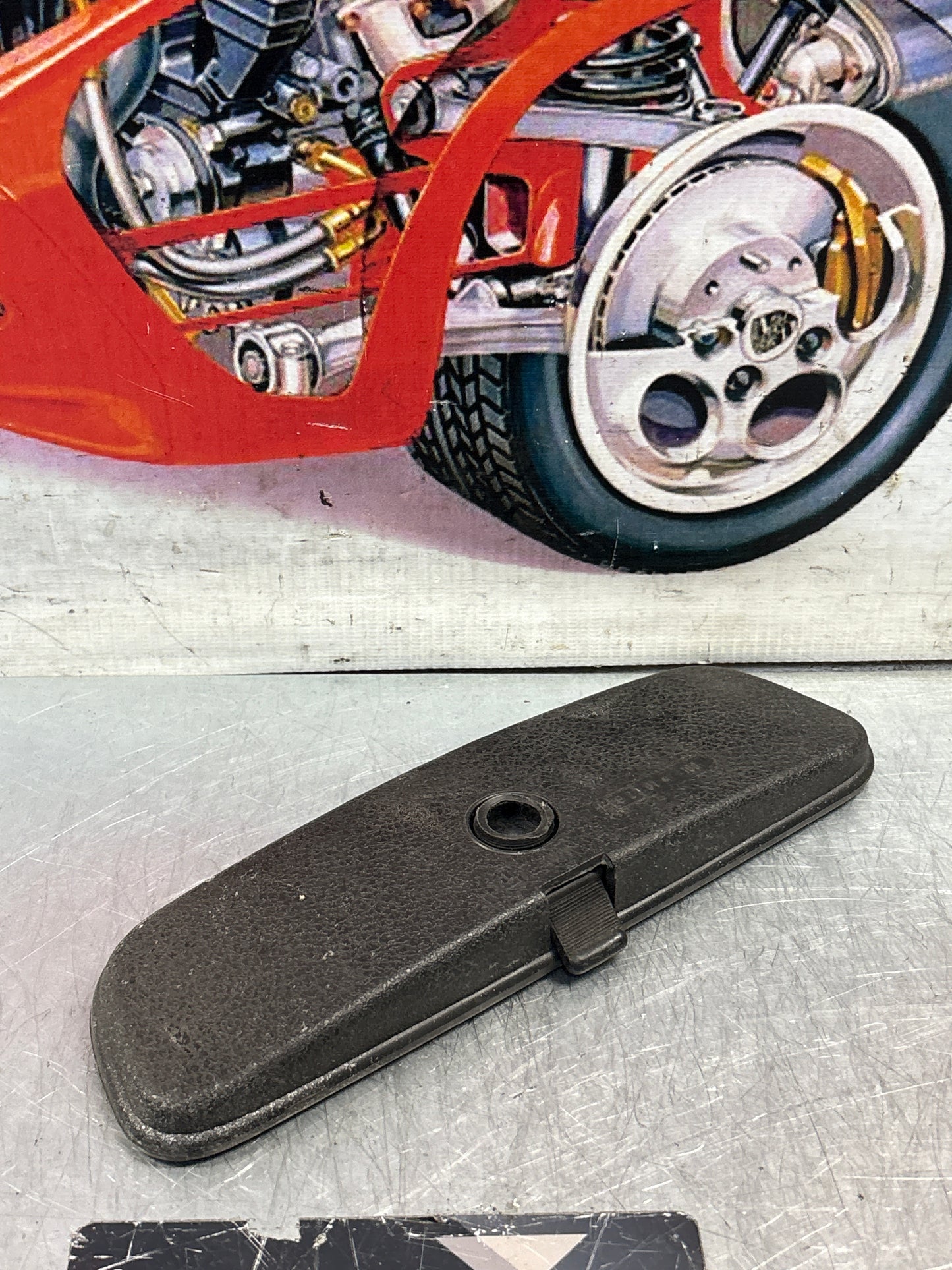 Porsche 924 944 rear view mirror used, 477857511