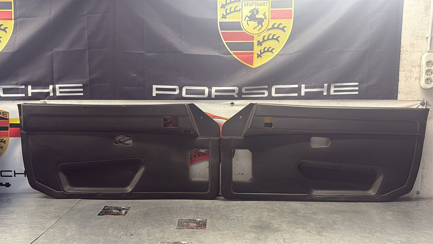 Porsche 924 / 944 Pair of early electric door cards, LHD 477867012 / 477867011